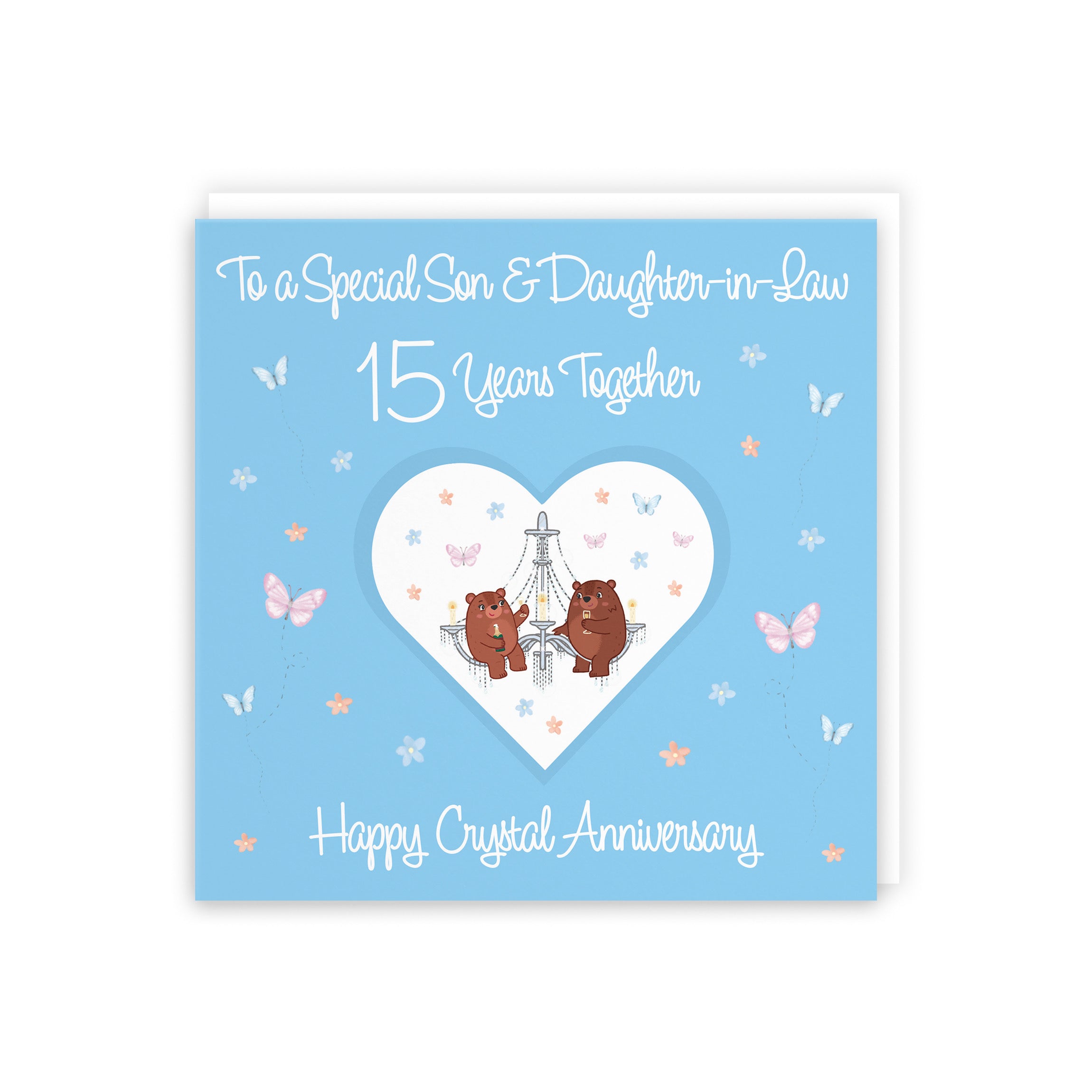 15th Son & Daughter-in-Law Anniversary Card Romantic Meadows - Default Title (5056408185066)