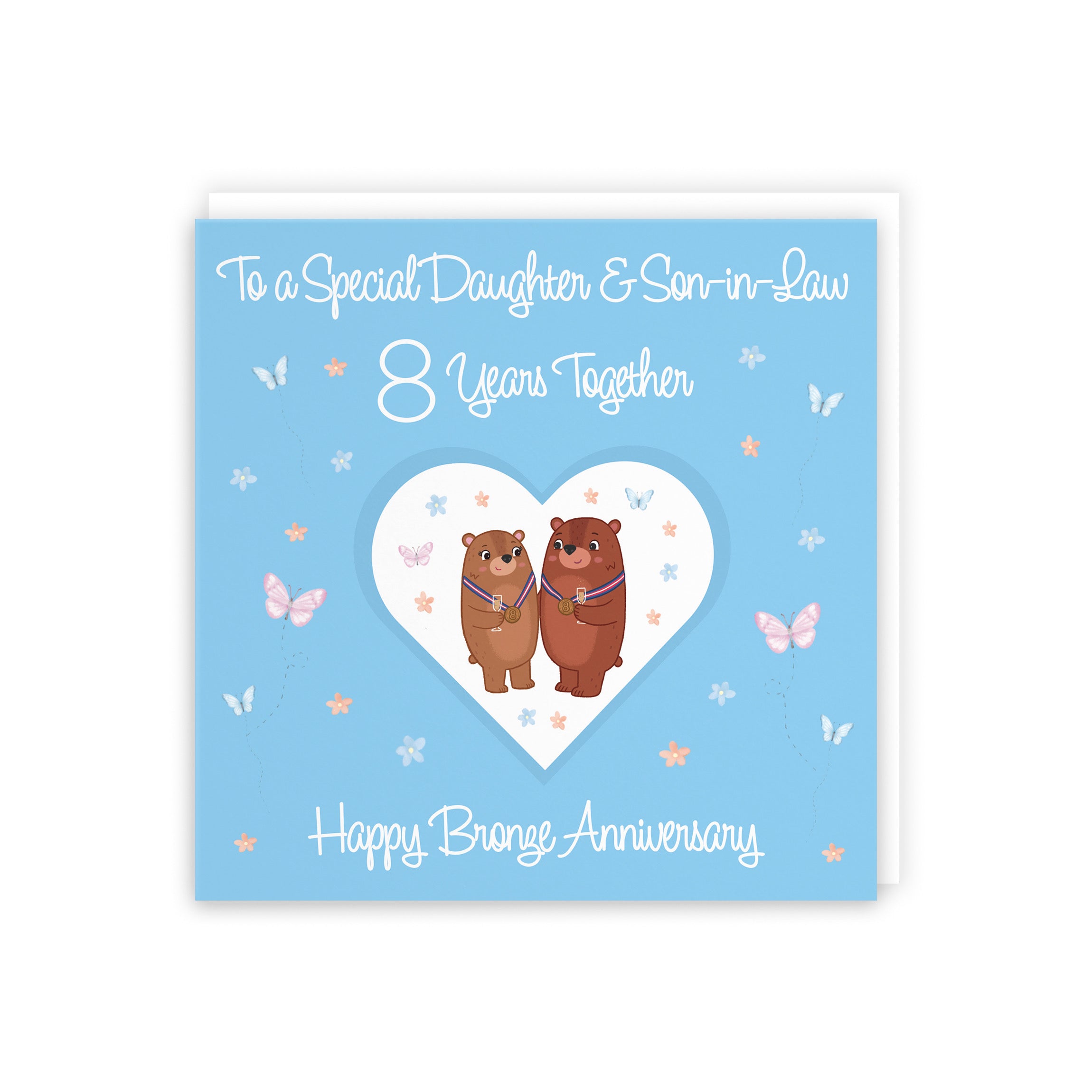 8th Daughter & Son-in-Law Anniversary Card Romantic Meadows - Default Title (5056408185172)