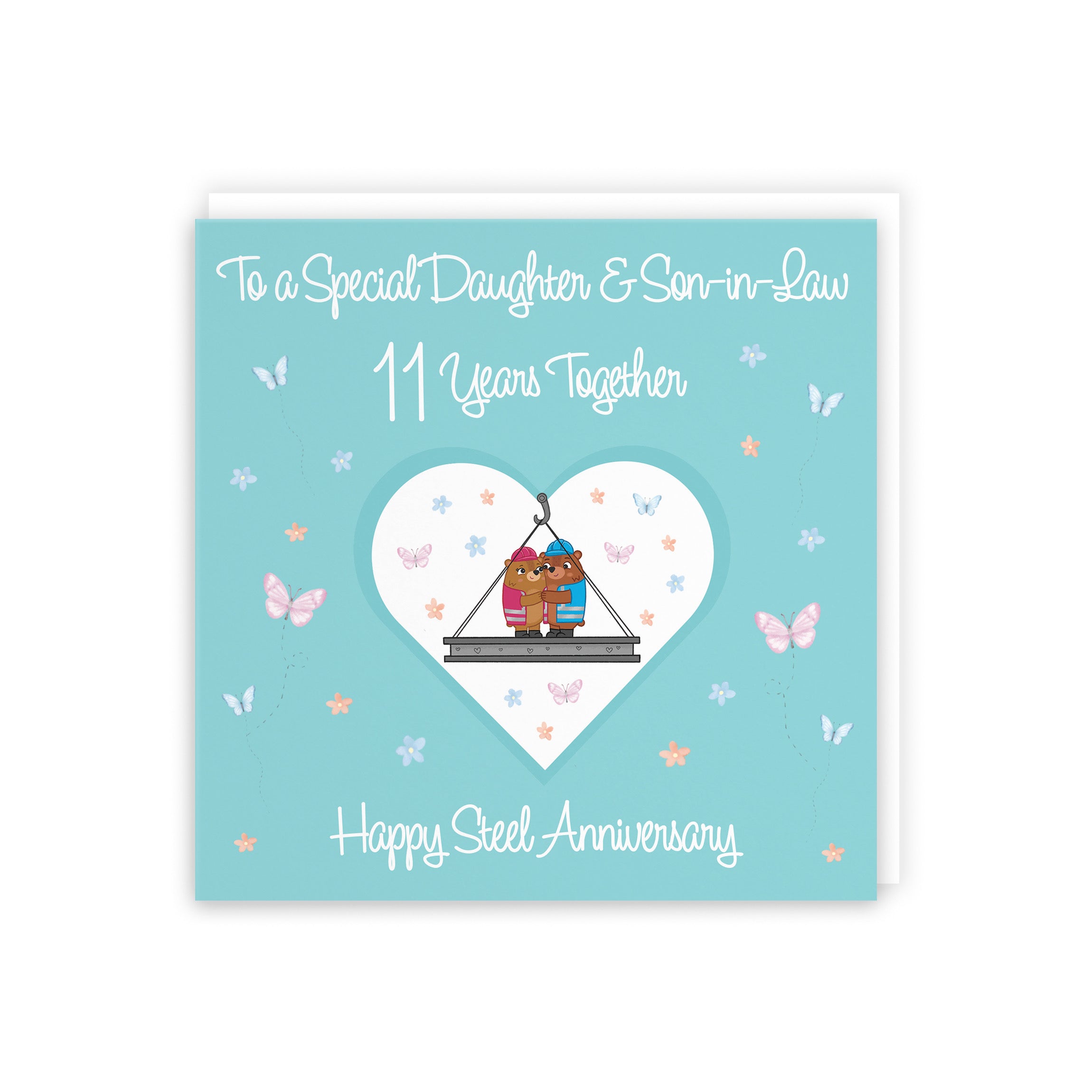 11th Daughter & Son-in-Law Anniversary Card Romantic Meadows - Default Title (5056408185202)