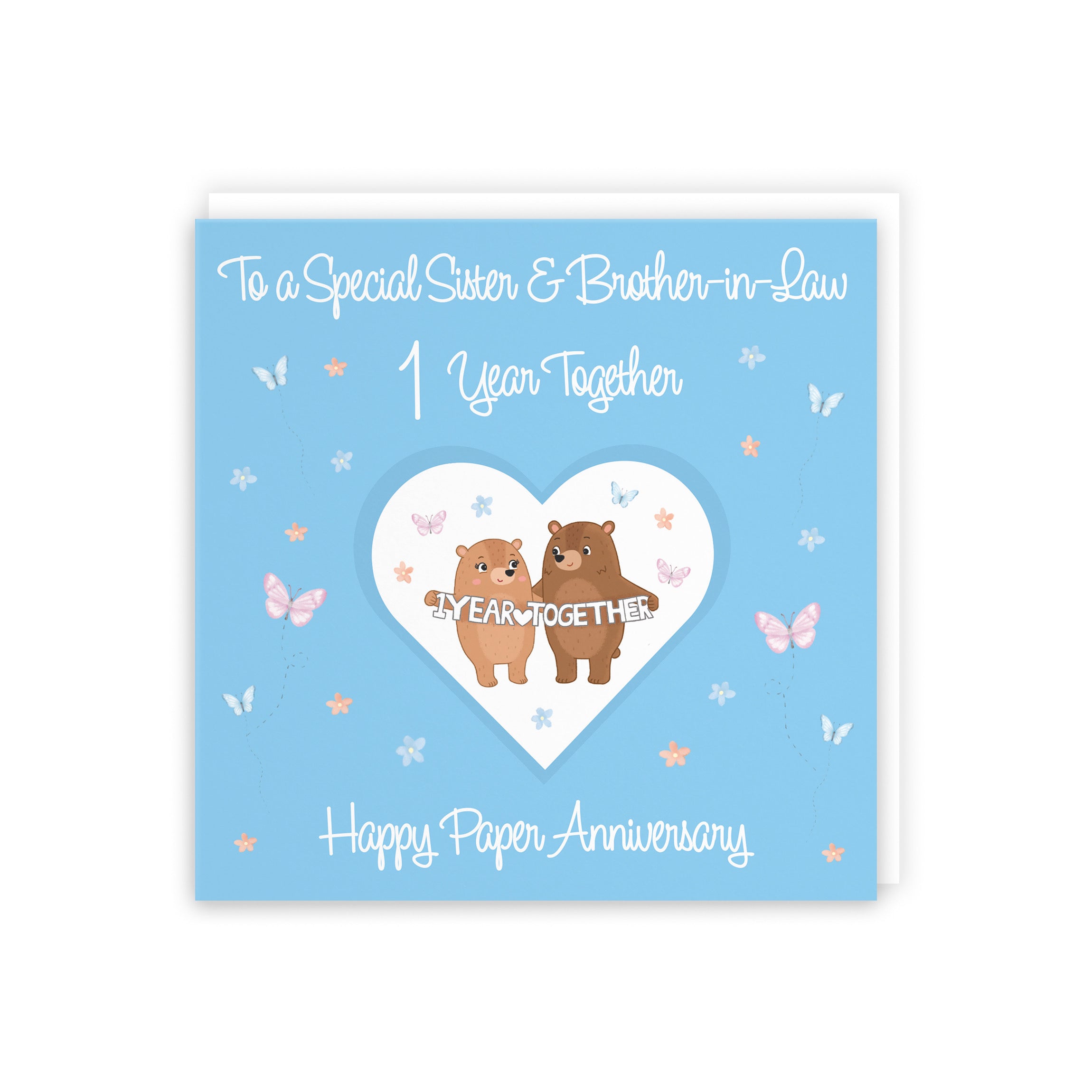 1st Sister & Brother-in-Law Anniversary Card Romantic Meadows - Default Title (5056408185288)