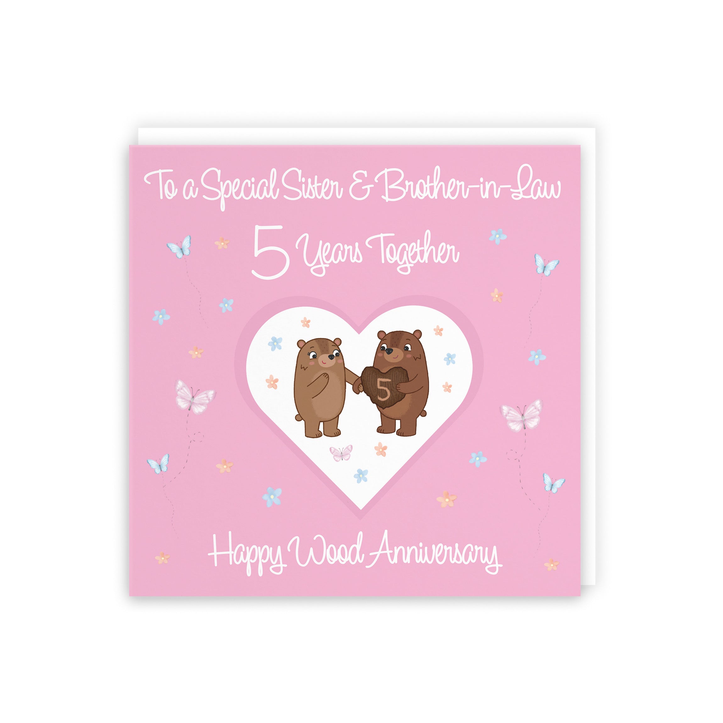 5th Sister & Brother-in-Law Anniversary Card Romantic Meadows - Default Title (5056408185318)