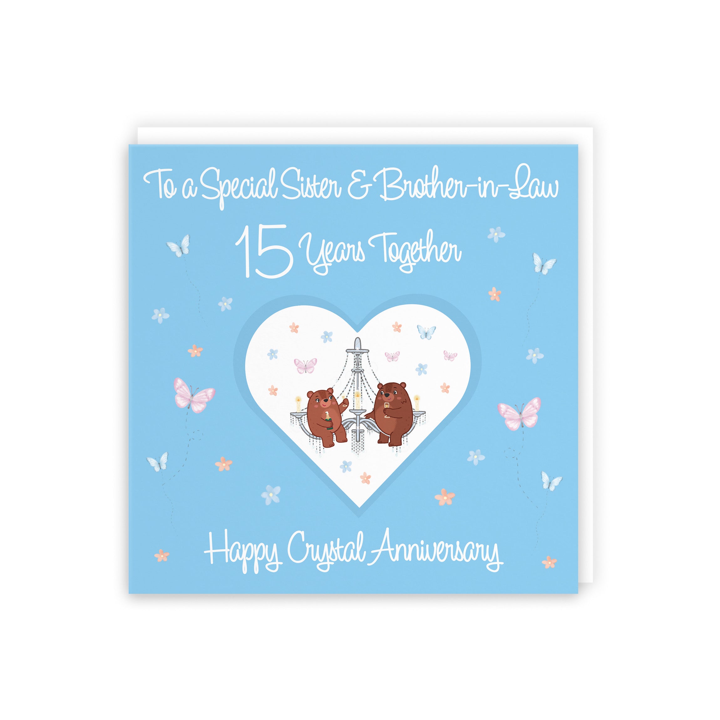 15th Sister & Brother-in-Law Anniversary Card Romantic Meadows - Default Title (5056408185356)