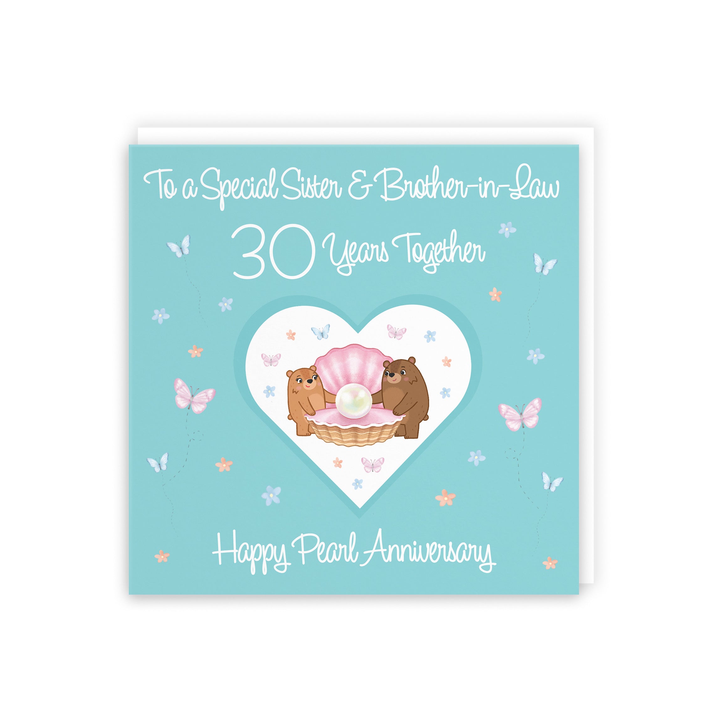 30th Sister & Brother-in-Law Anniversary Card Romantic Meadows - Default Title (5056408185387)