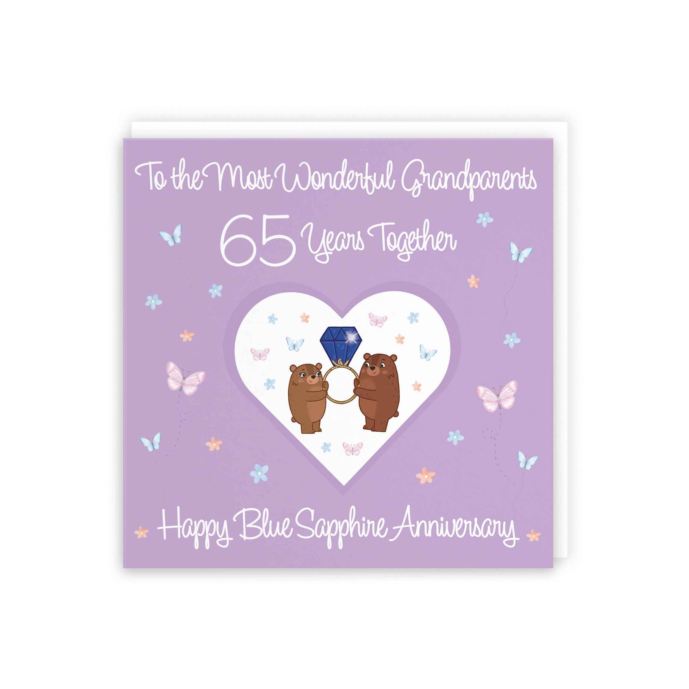 65th Grandparents Anniversary Card Romantic Meadows - Default Title (5056408185790)