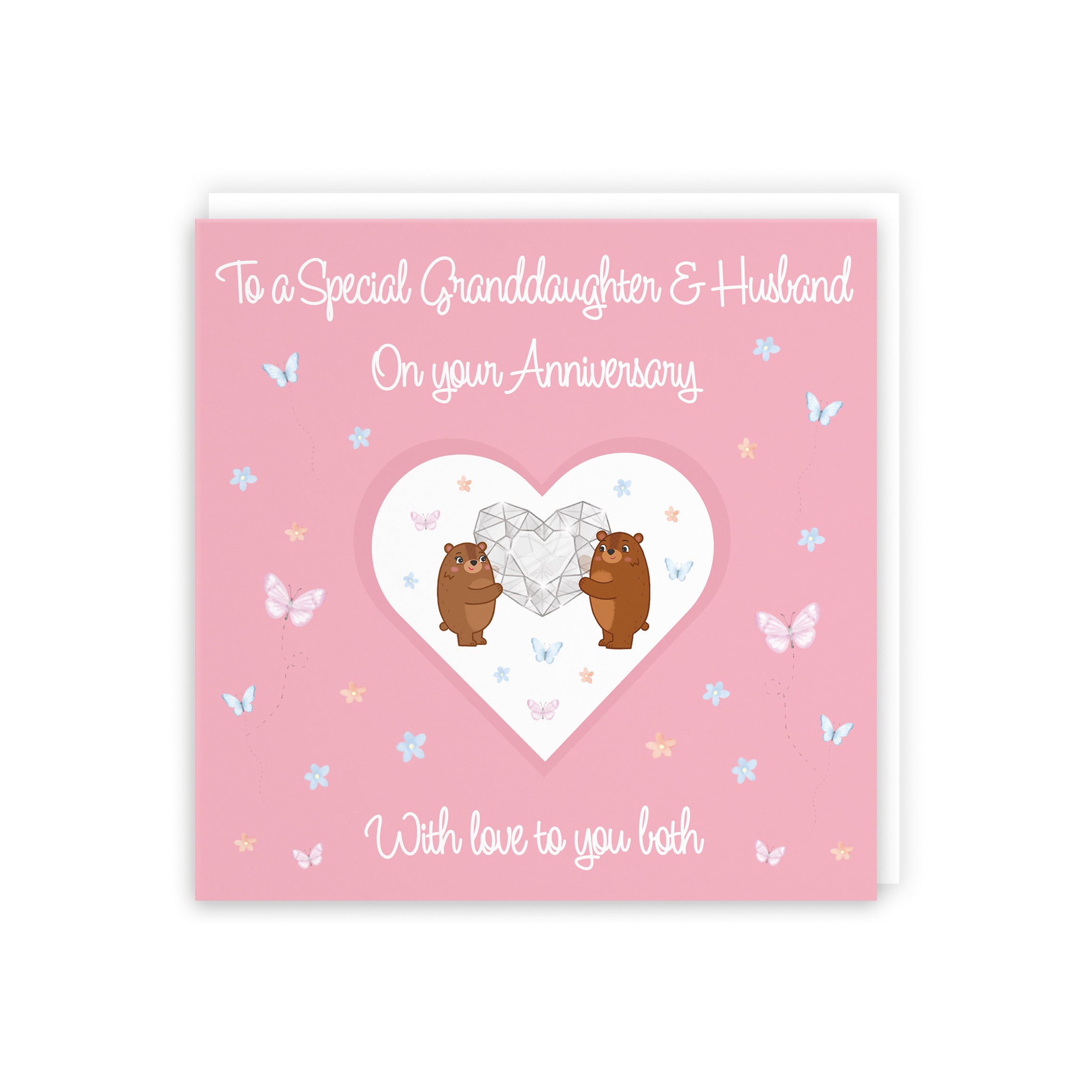 Granddaughter And Husband Anniversary Card Romantic Meadows - Default Title (5056408186216)