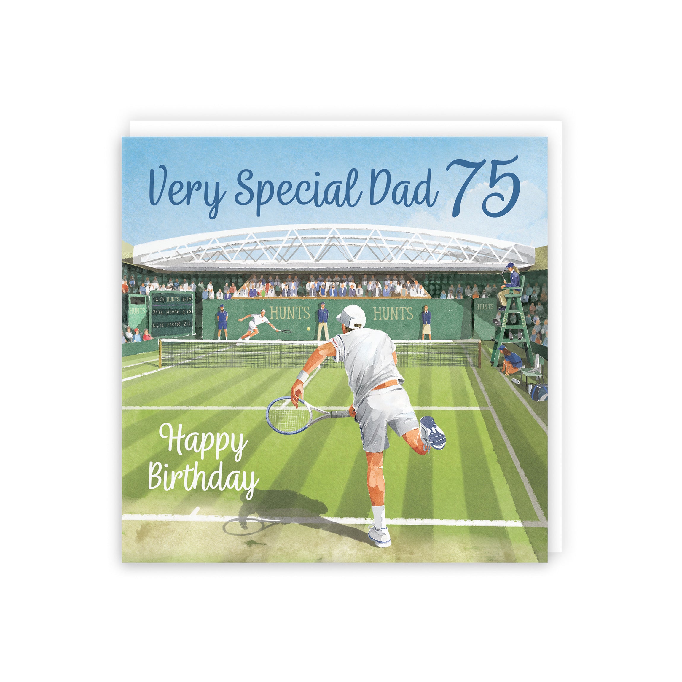 75th Dad Tennis Birthday Card Milo's Gallery - Default Title (5056408191265)