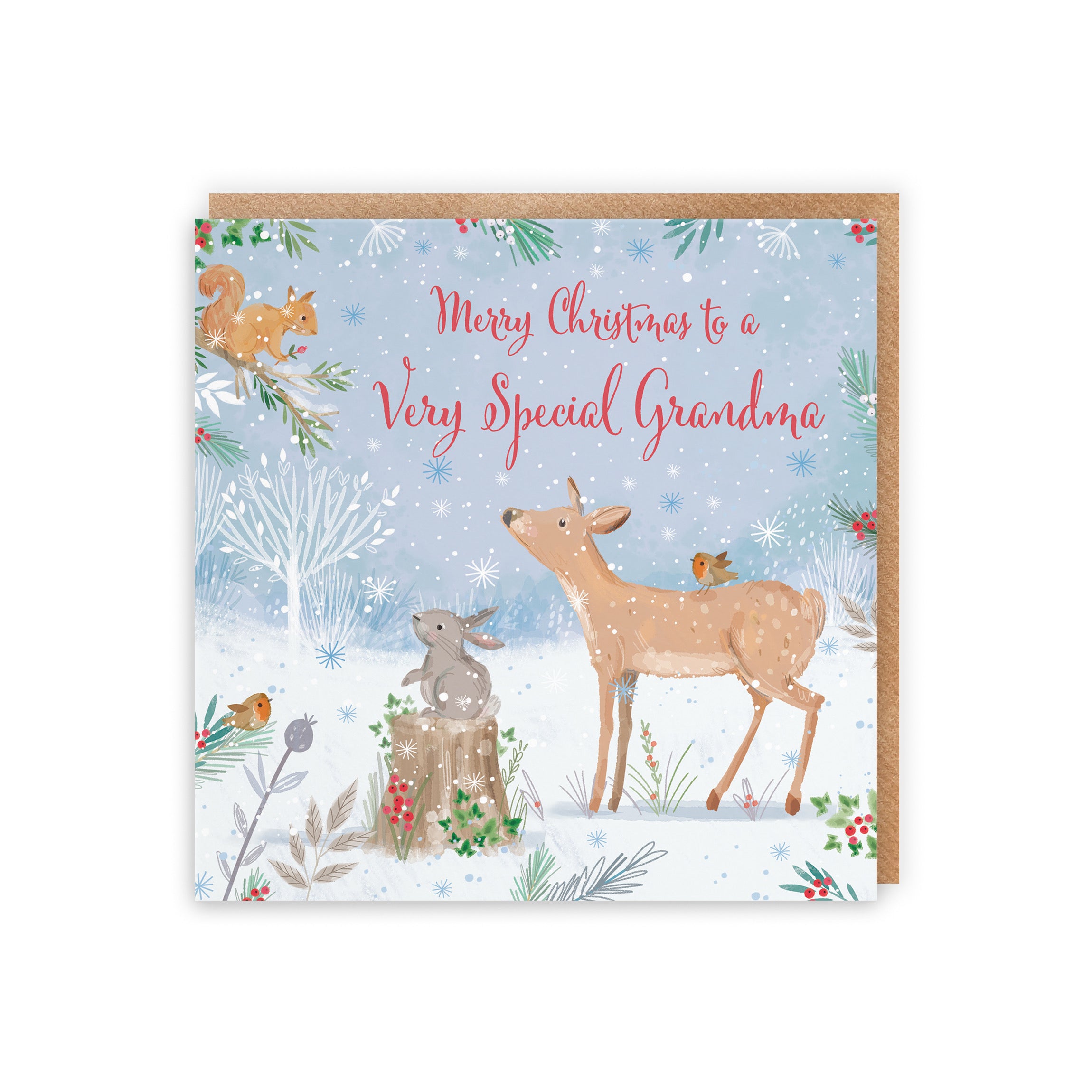 Cute Deer Grandma Christmas Card Nature's Treasures - Default Title (5063396003746)