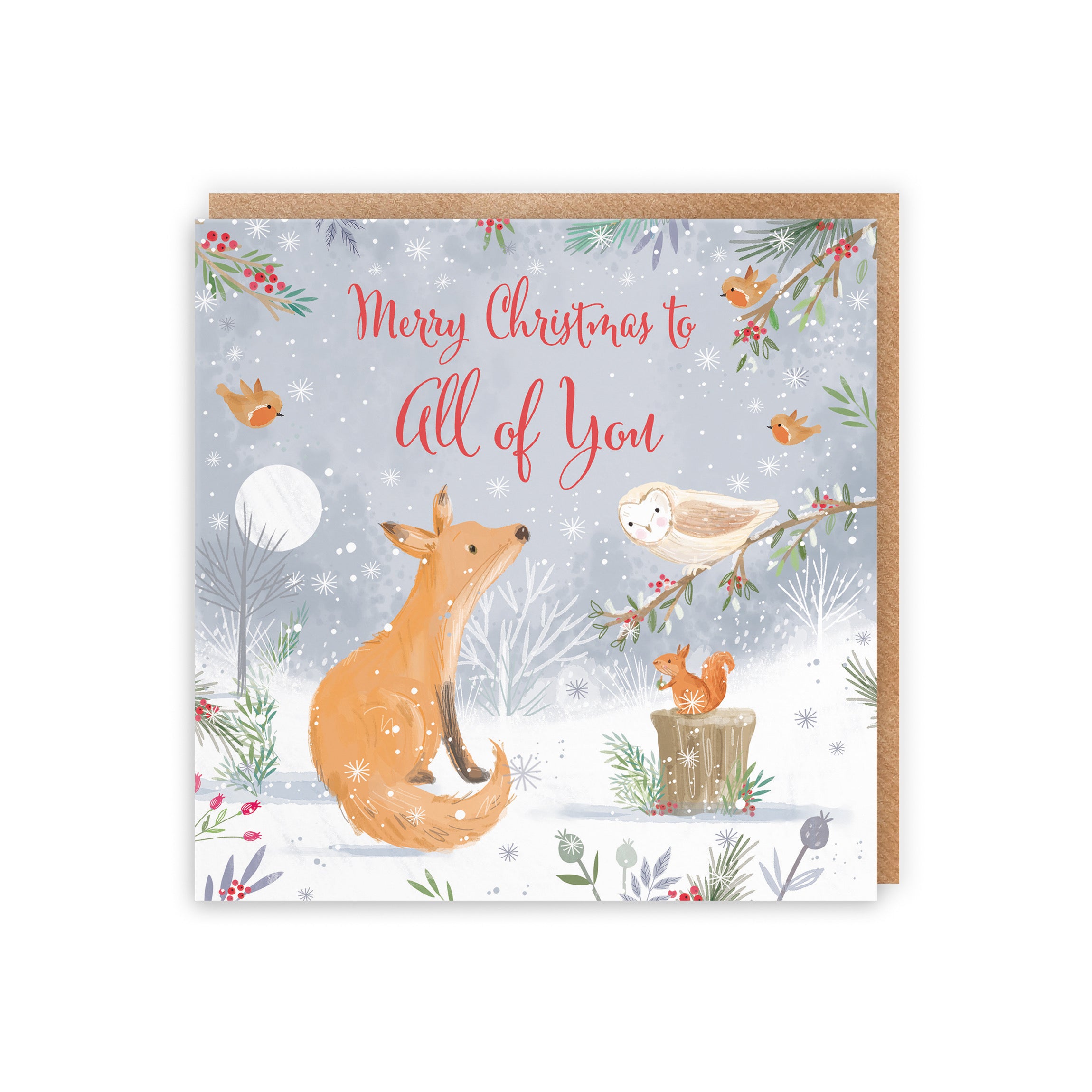 All Of You Cute Fox Christmas Card Nature's Treasures - Default Title (5063396003838)