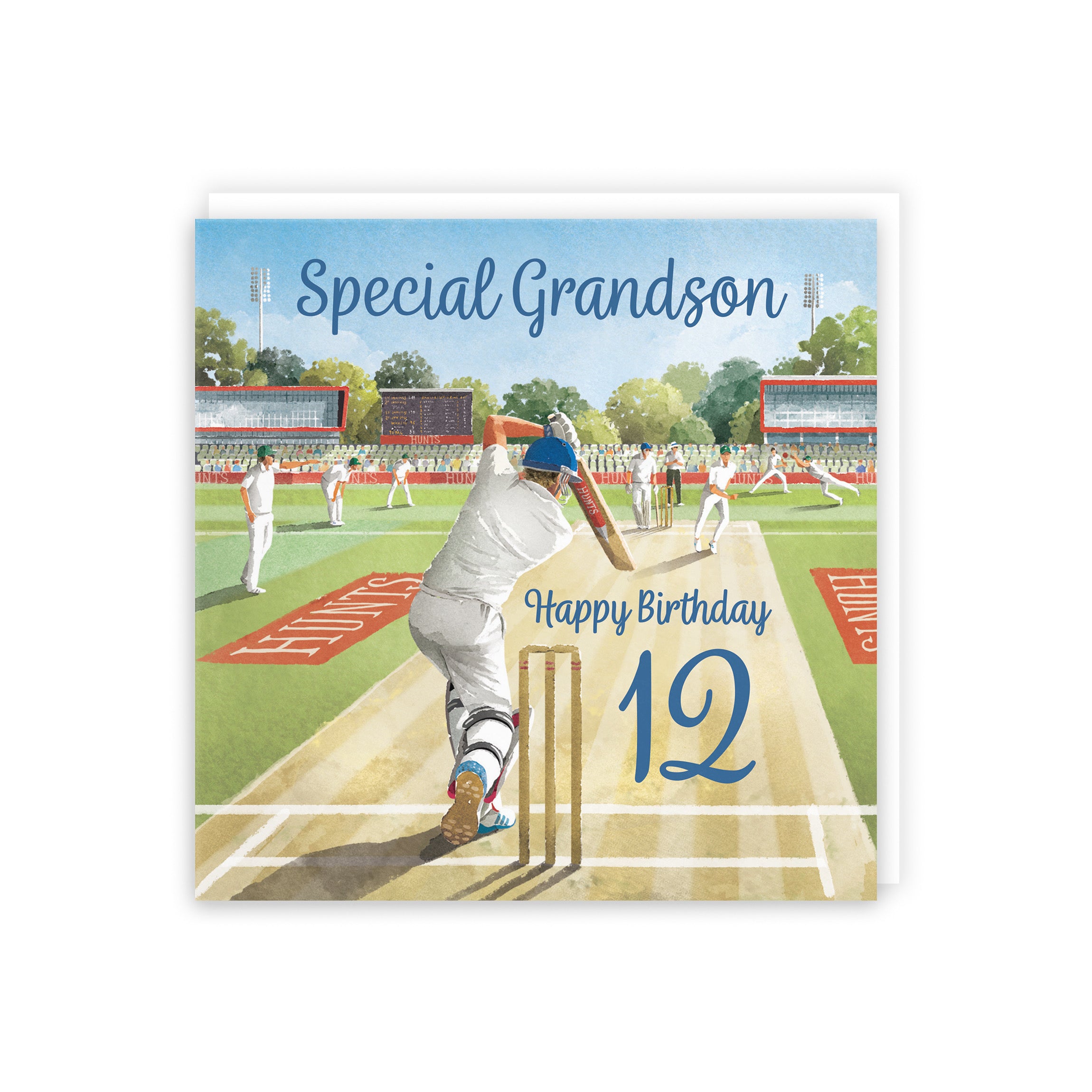 12th Grandson Cricket Birthday Card Milo's Gallery - Default Title (5063396009809)