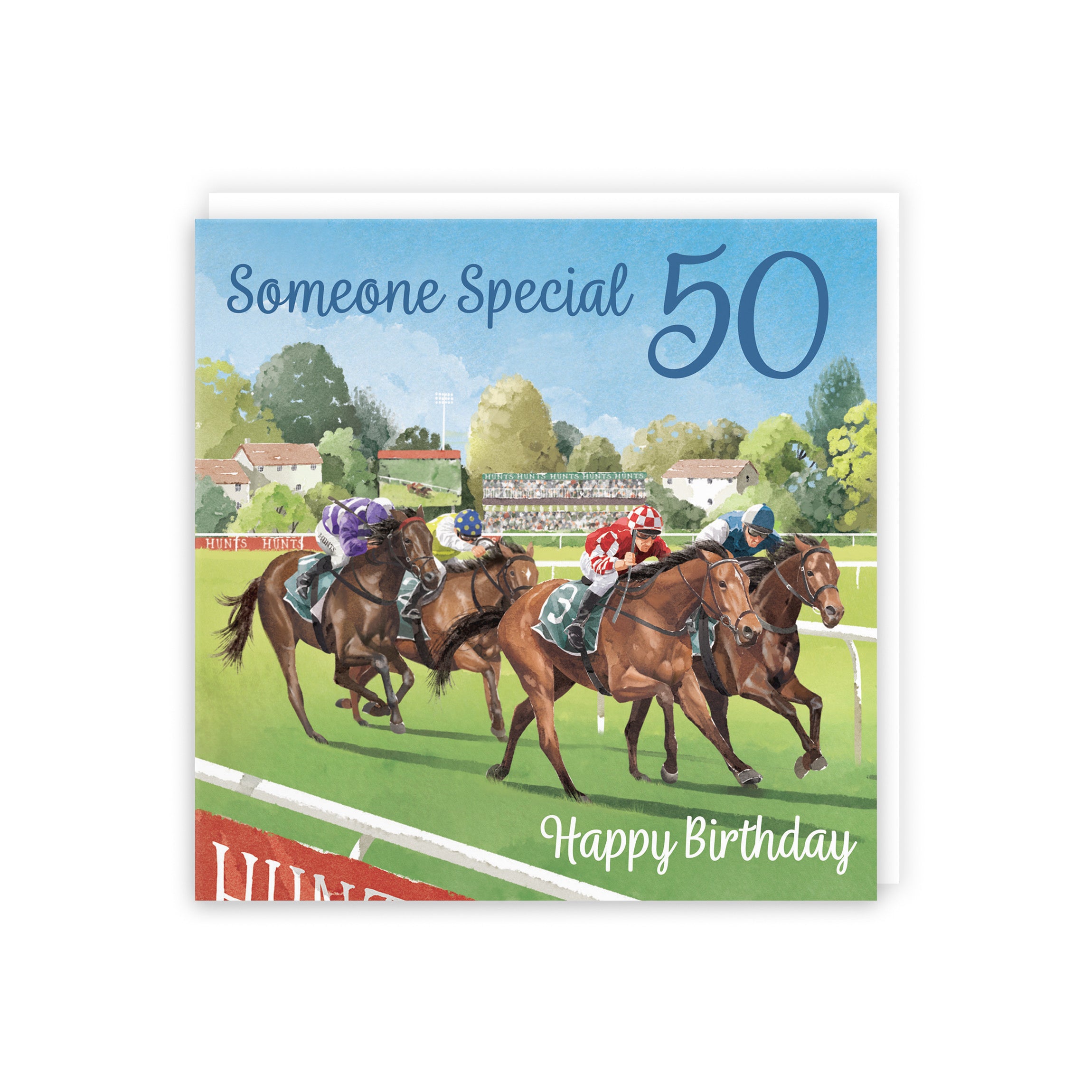 50th Someone Special Horse Racing Birthday Card Milo's Gallery - Default Title (5063396012229)