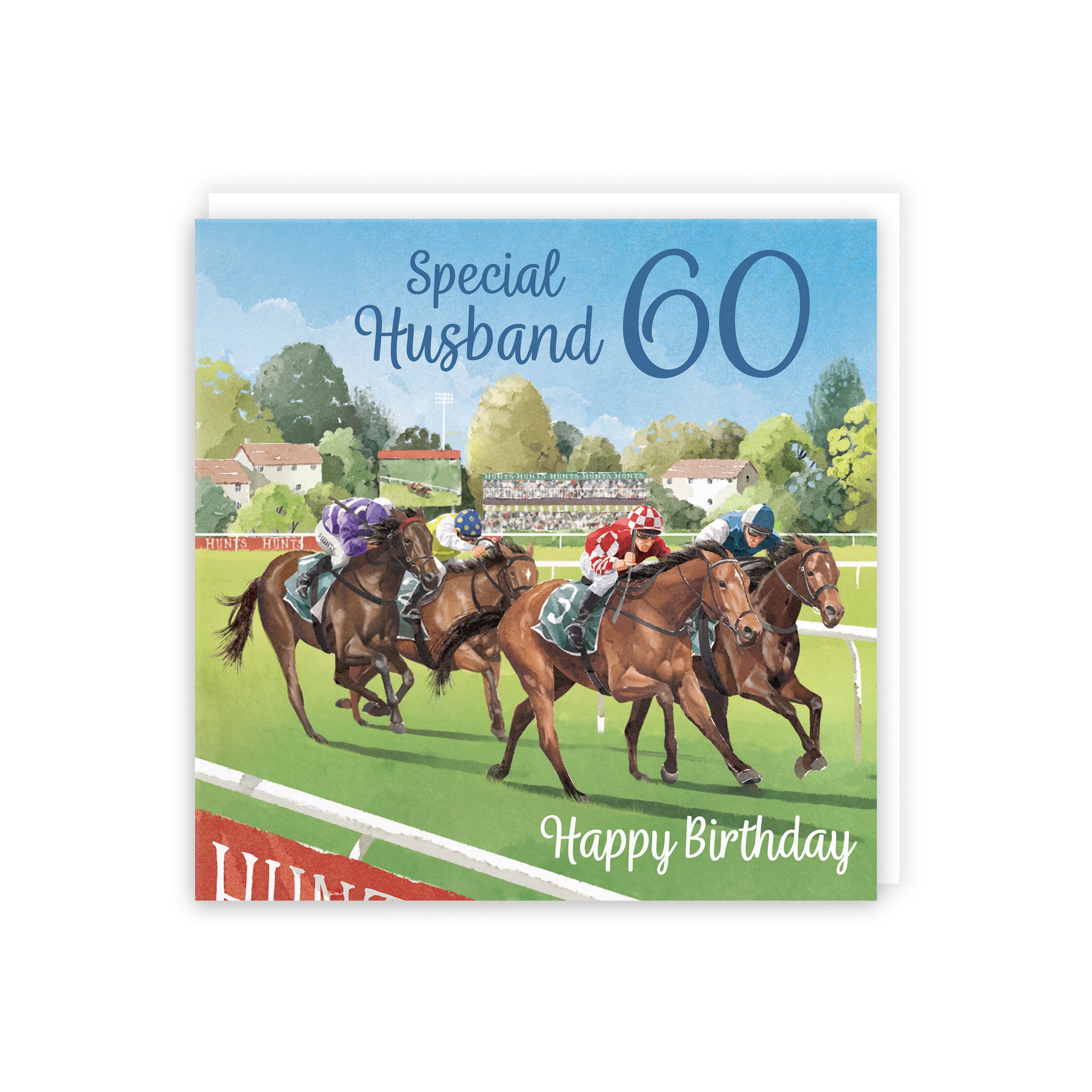 60th Husband Horse Racing Birthday Card Milo's Gallery - Default Title (5063396012540)