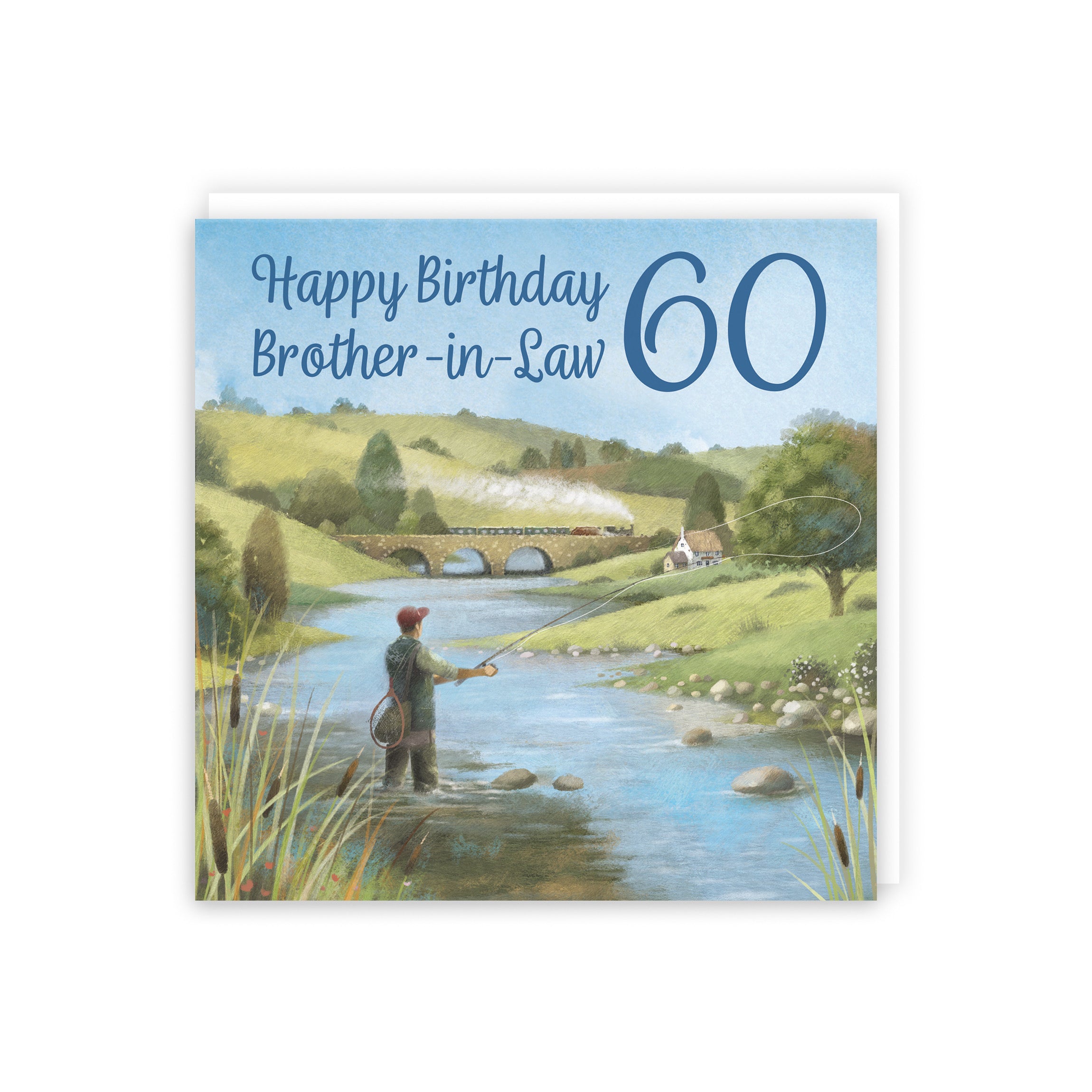 60th Brother In Law Fly Fishing Birthday Card Milo's Gallery - Default Title (5063396014155)