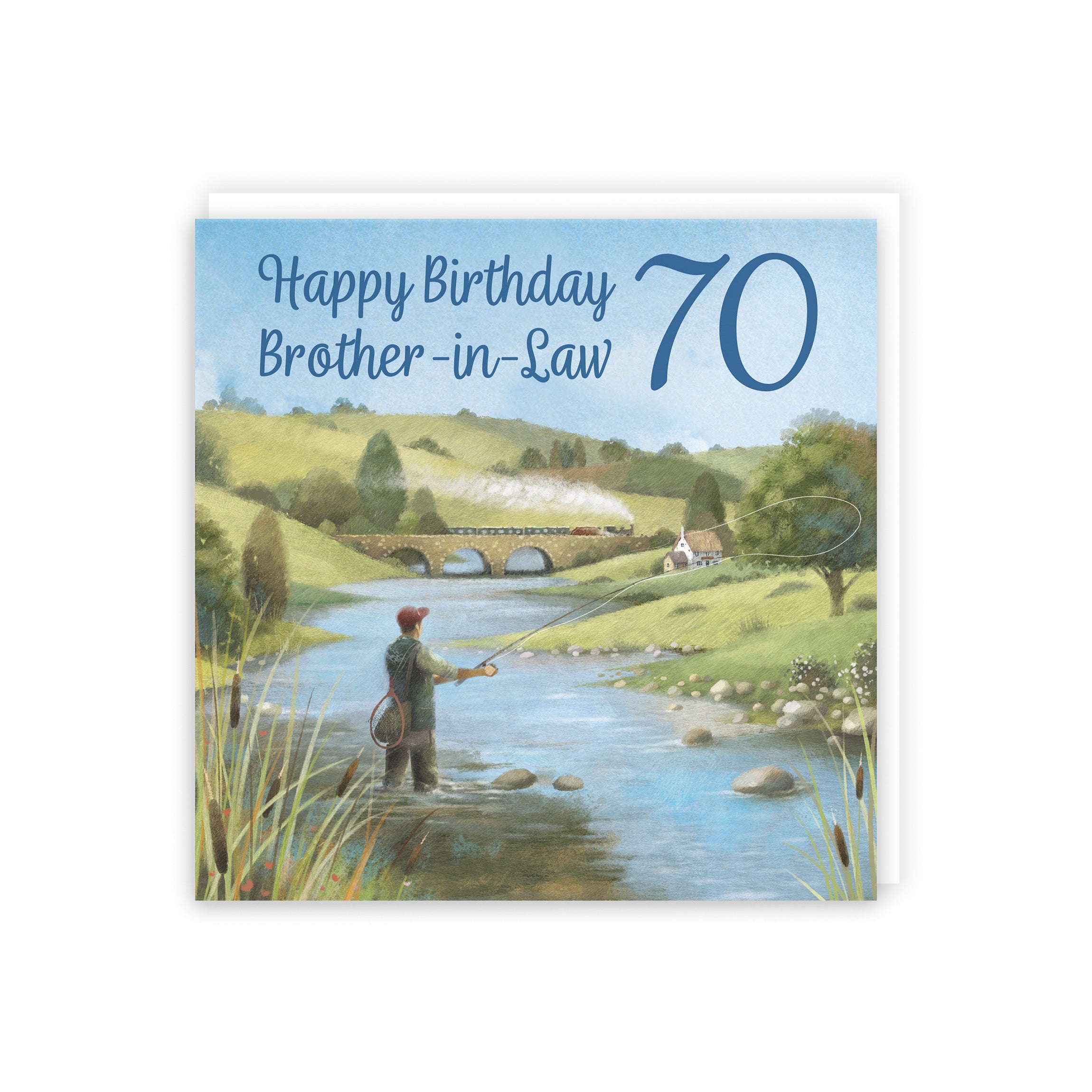 70th Brother In Law Fly Fishing Birthday Card Milo's Gallery - Default Title (5063396014162)