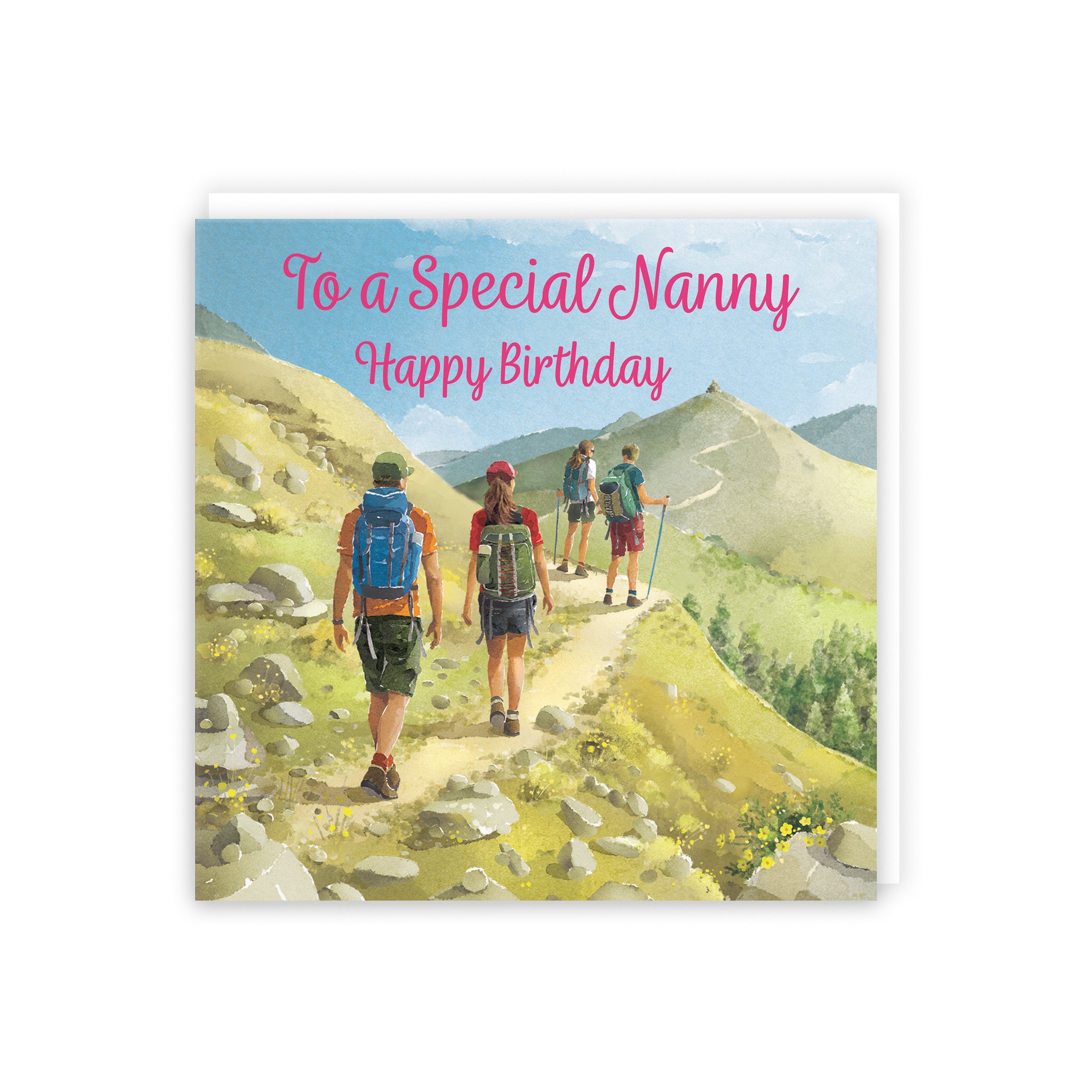 Nanny Walking Birthday Card Milo's Gallery - Default Title (5063396016333)