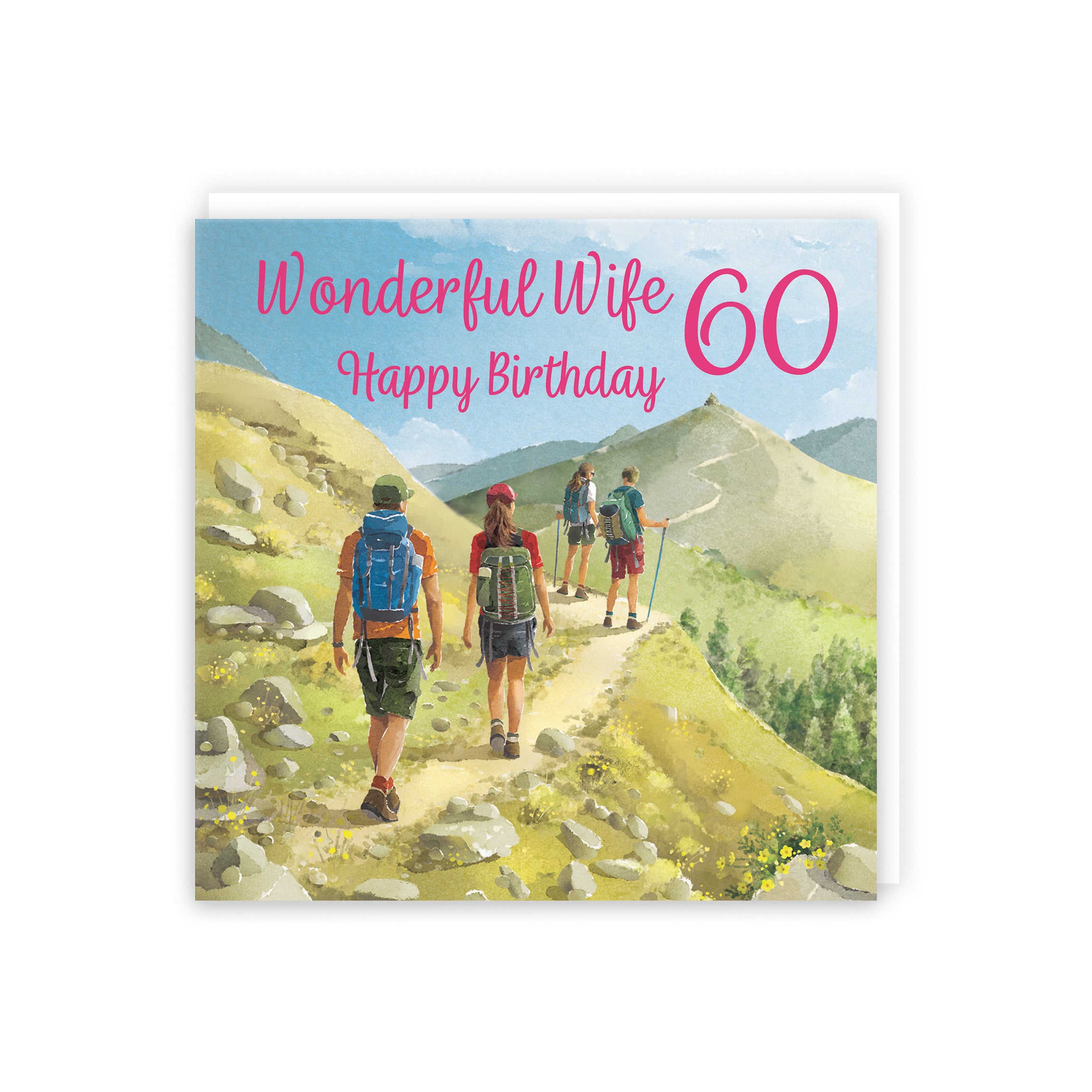 60th Wife Walking Birthday Card Milo's Gallery - Default Title (5063396016517)