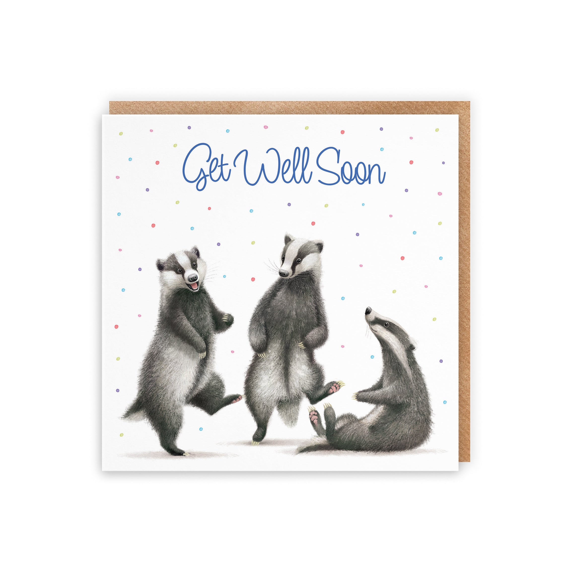 Get Well Soon Card Badgers Milo's Gallery - Default Title (5063396018108)