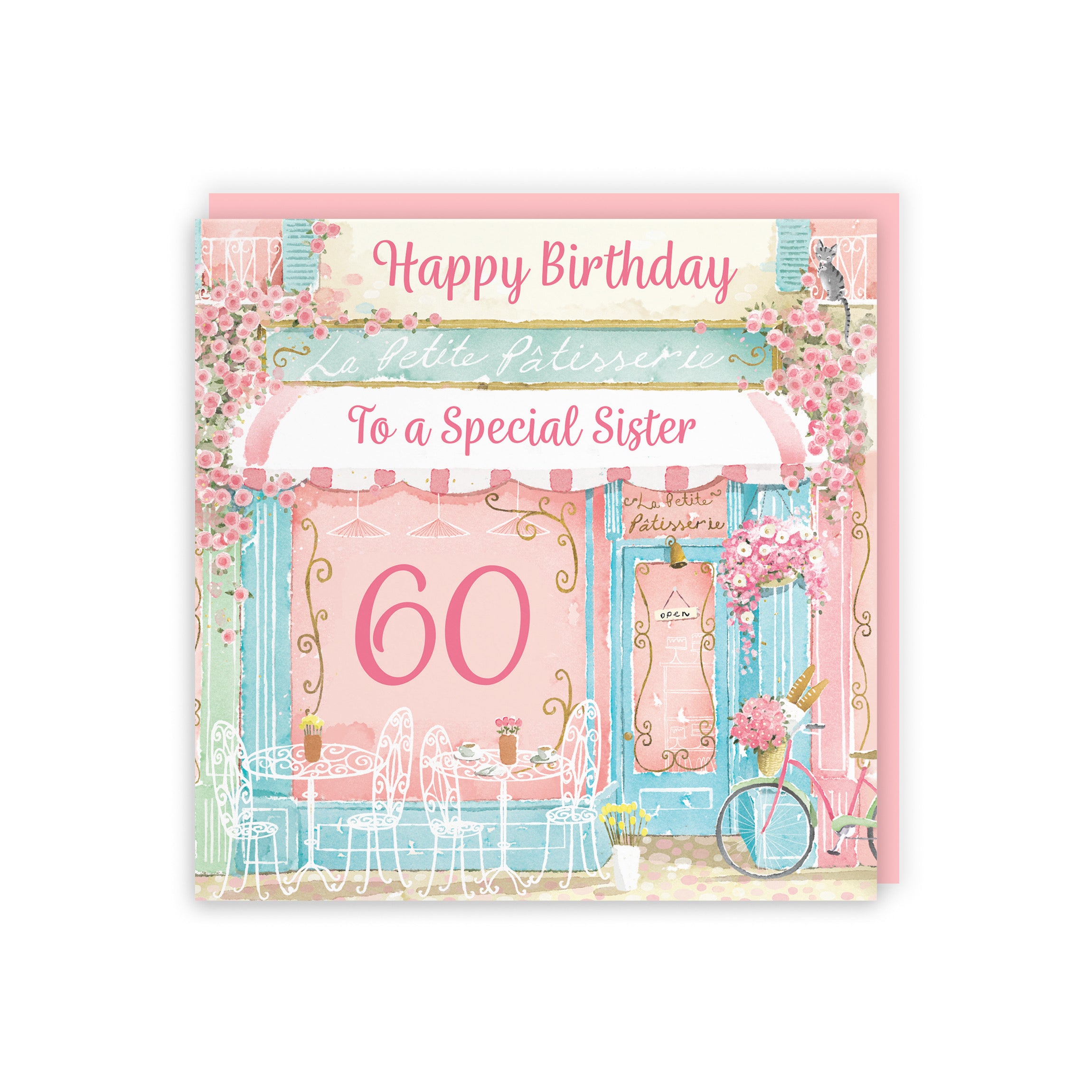 60th Sister La Petite Patisserie Birthday Card Milo's Gallery - Default Title (5063396116156)