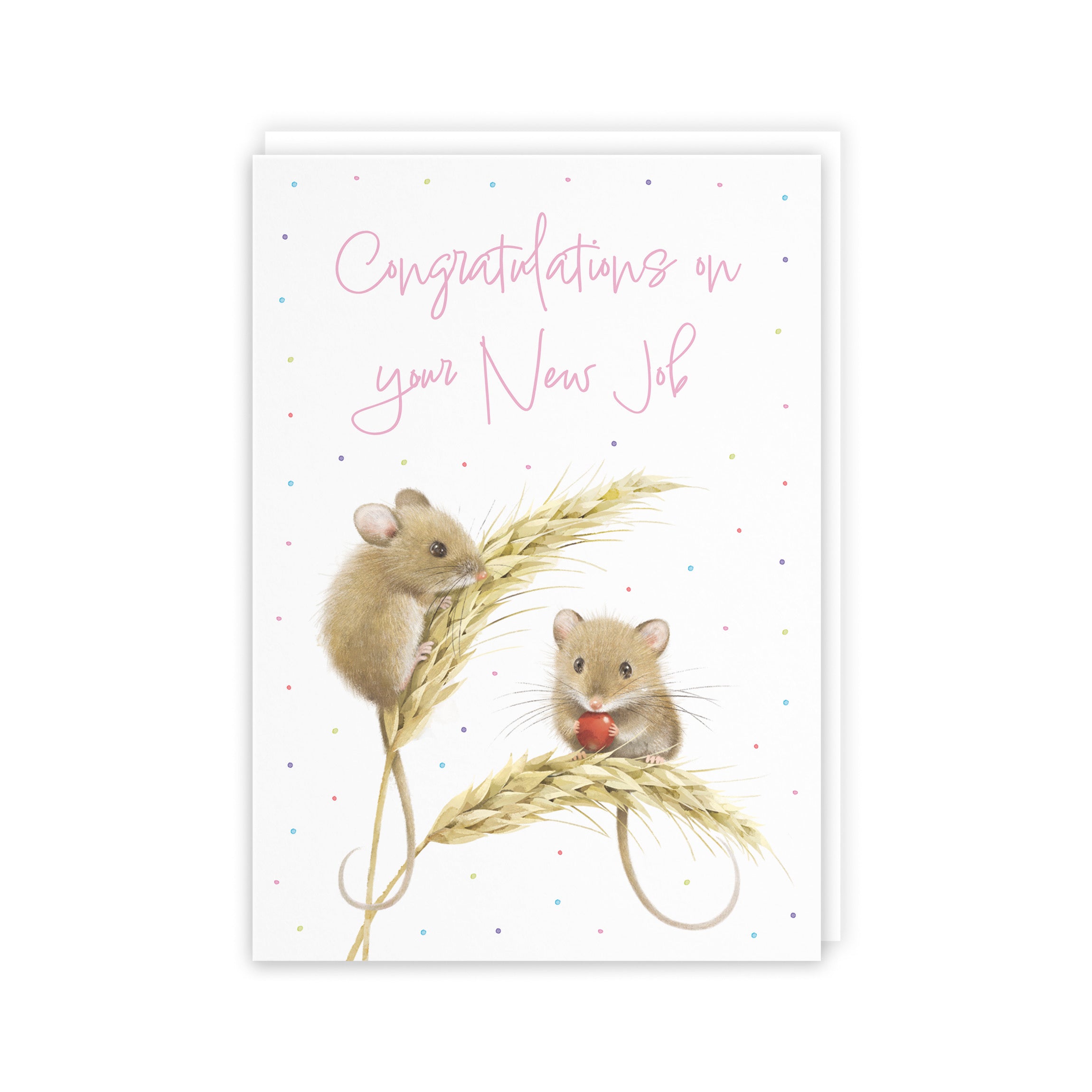 Female New Job Congratulations Card Harvest Mice Milo's Gallery - Default Title (5063396117979)