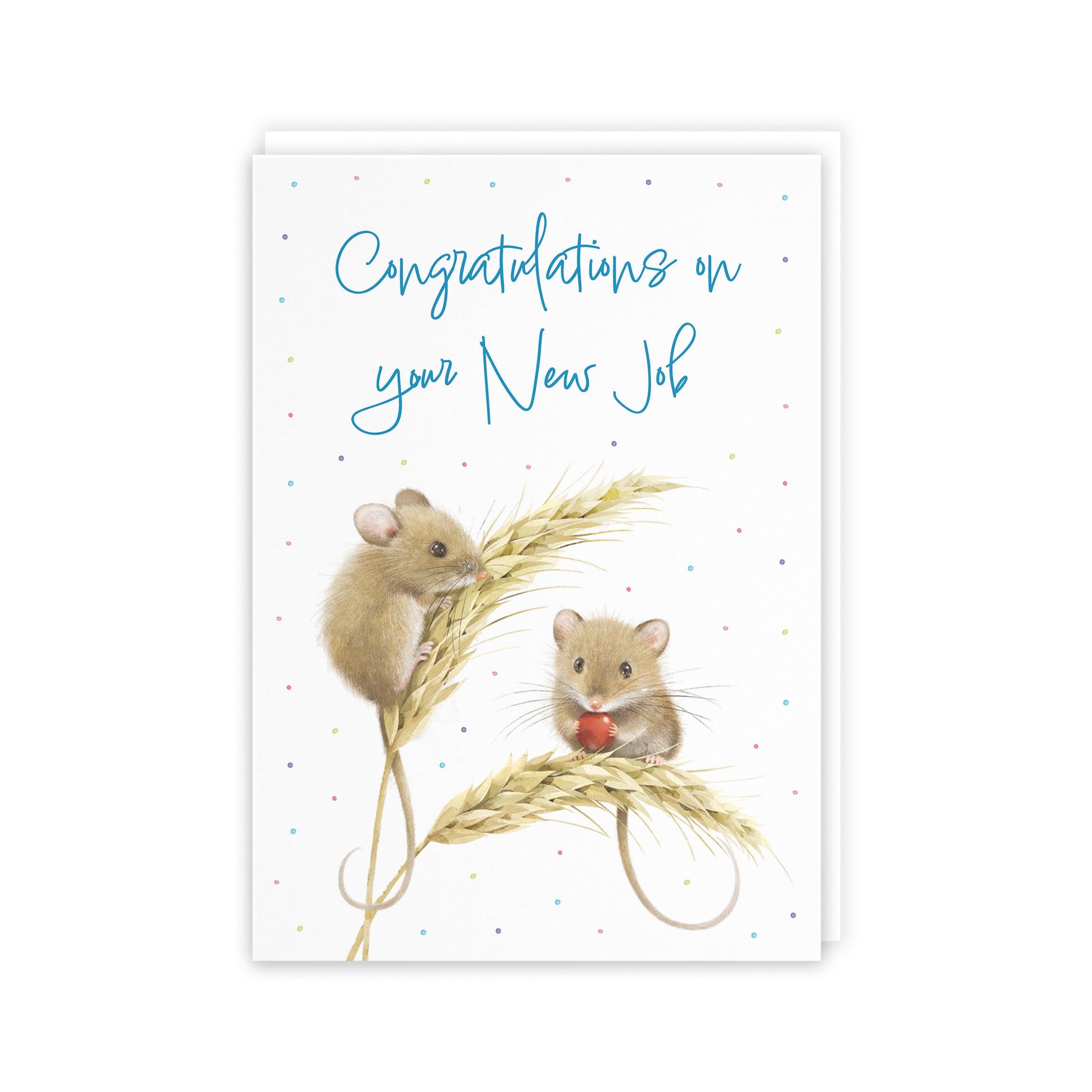 New Job Male Congratulations Card Harvest Mice Milo's Gallery - Default Title (5063396120733)