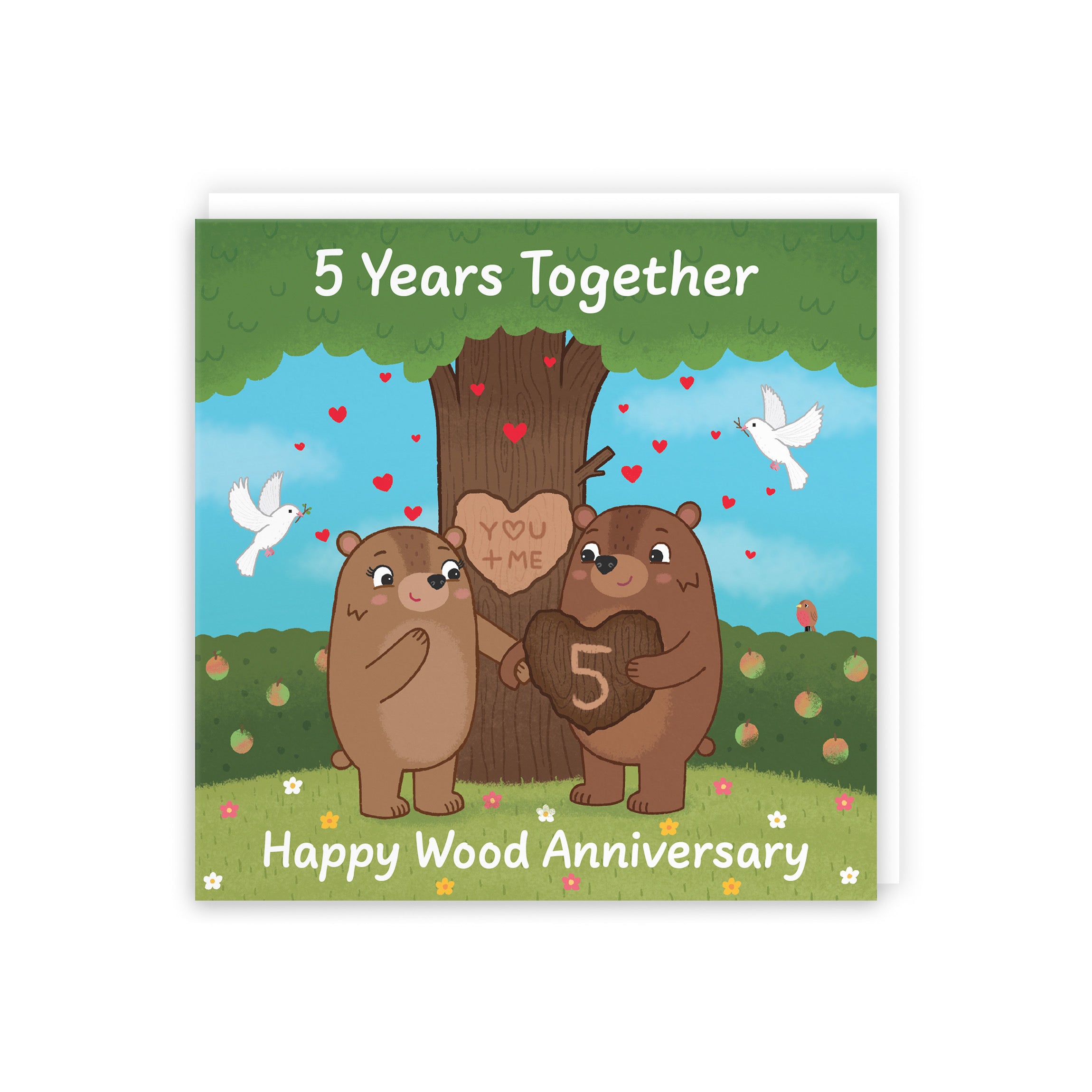 5th Anniversary Card Love Story - Default Title (5063396124328)