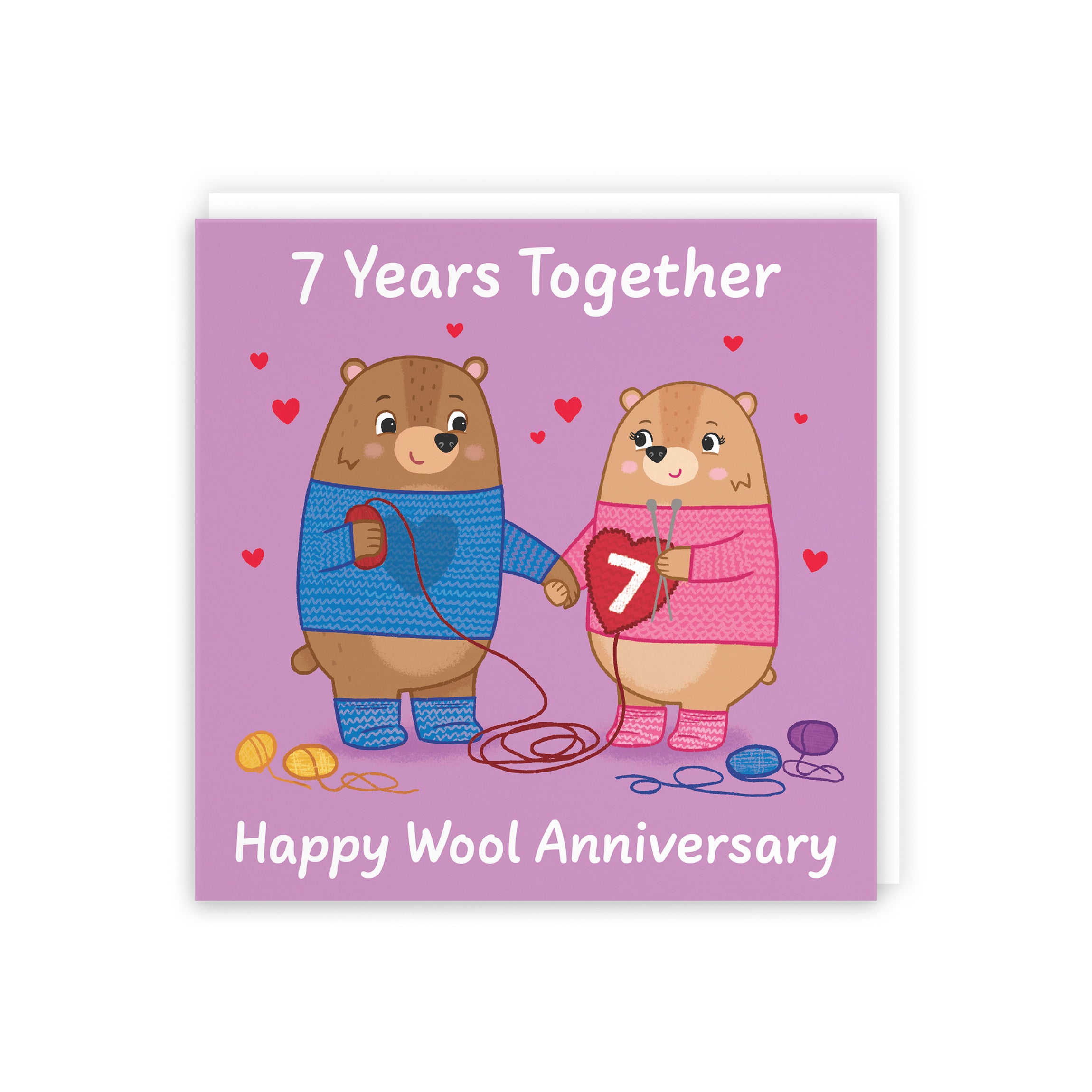 7th Anniversary Card Love Story - Default Title (5063396124342)