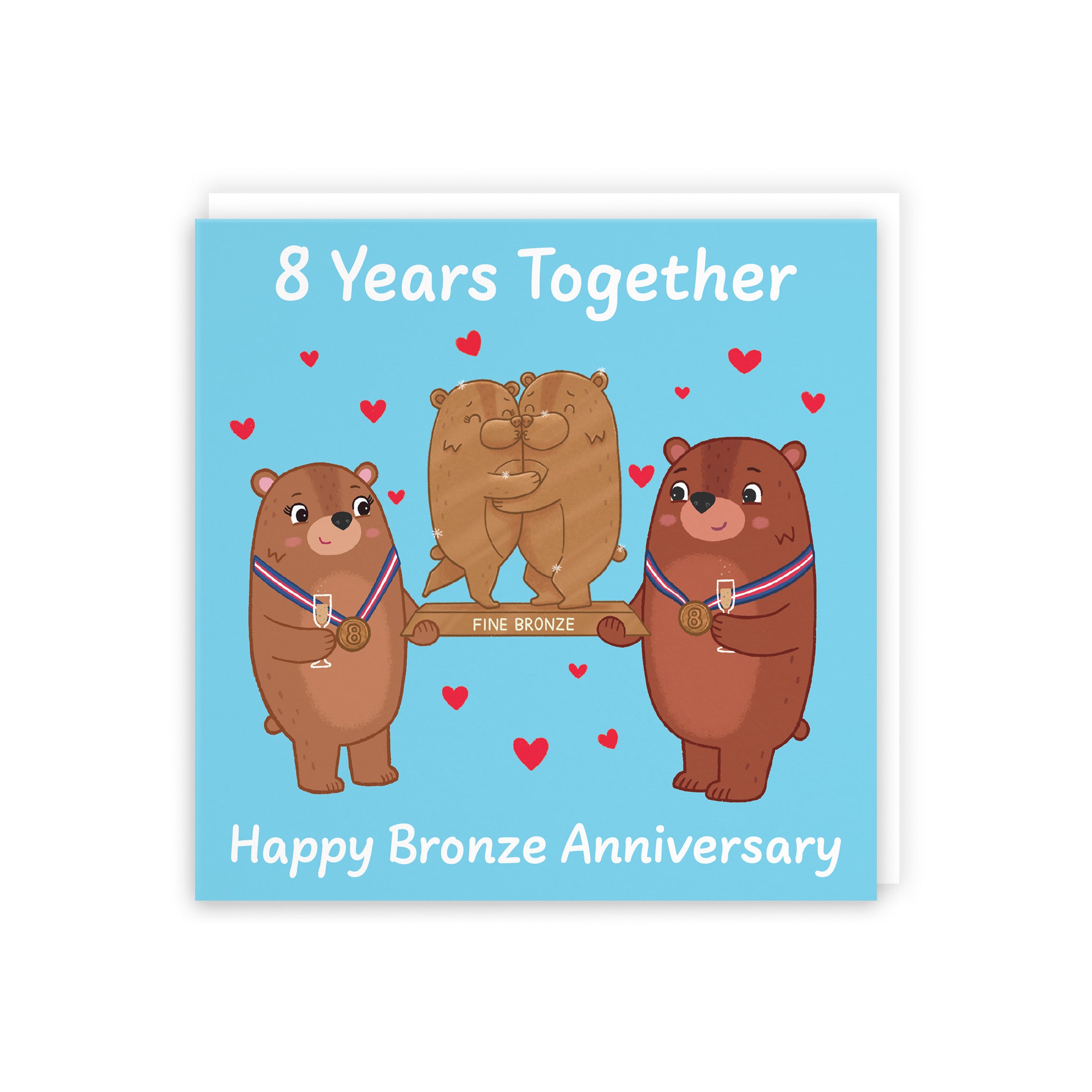 8th Anniversary Card Love Story - Default Title (5063396124359)