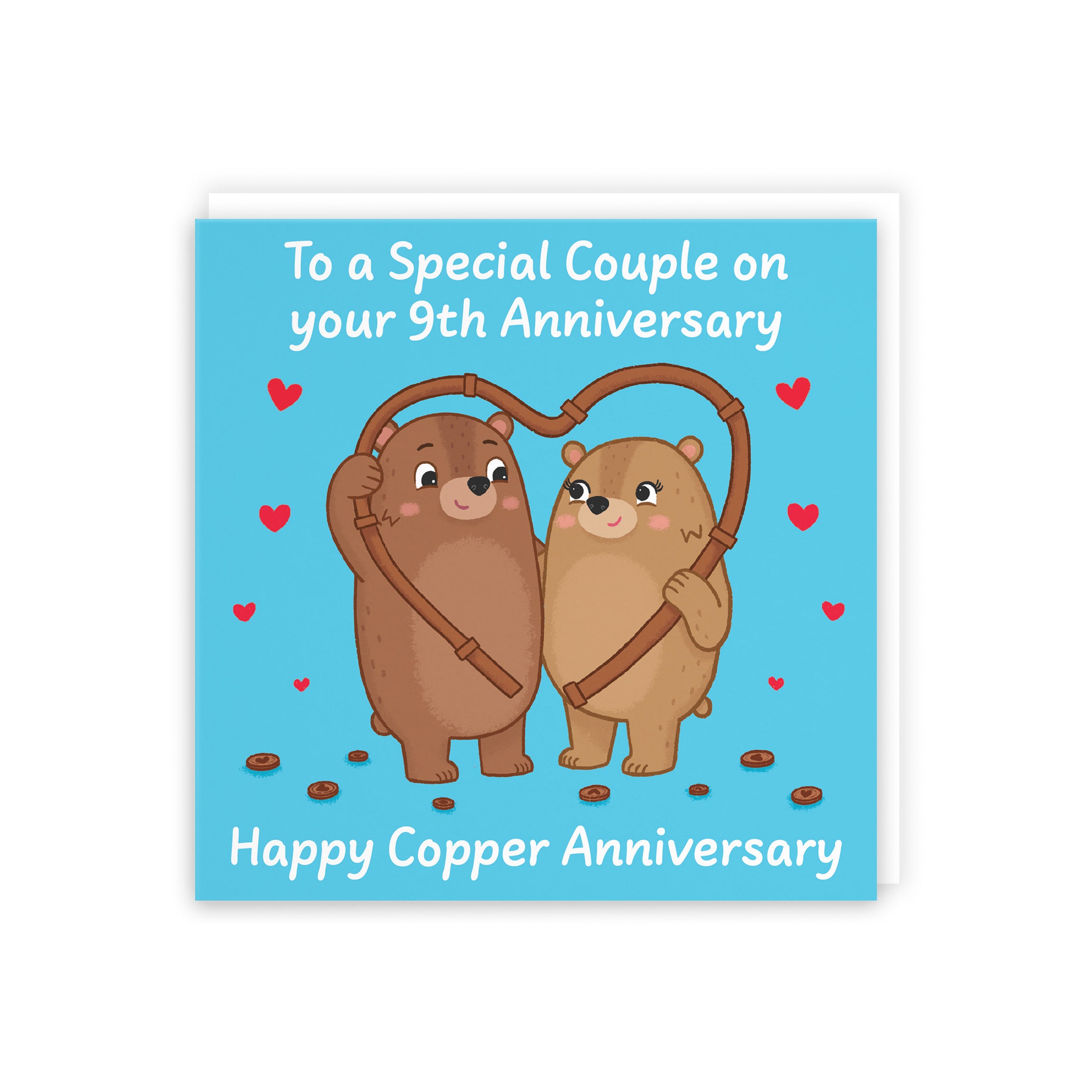 9th Couple Anniversary Card Love Story - Default Title (5063396124618)