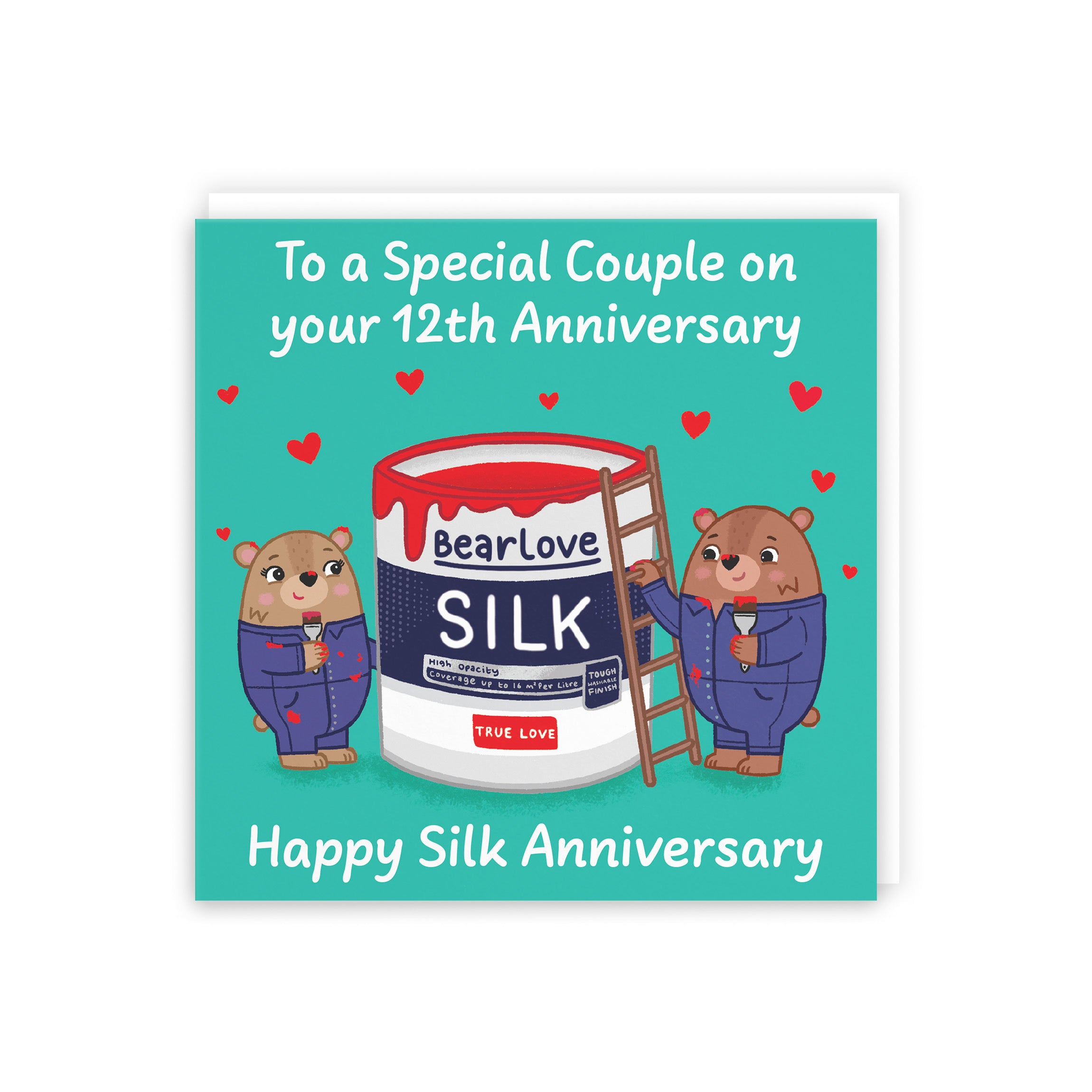 12th Couple Anniversary Card Love Story - Default Title (5063396124649)