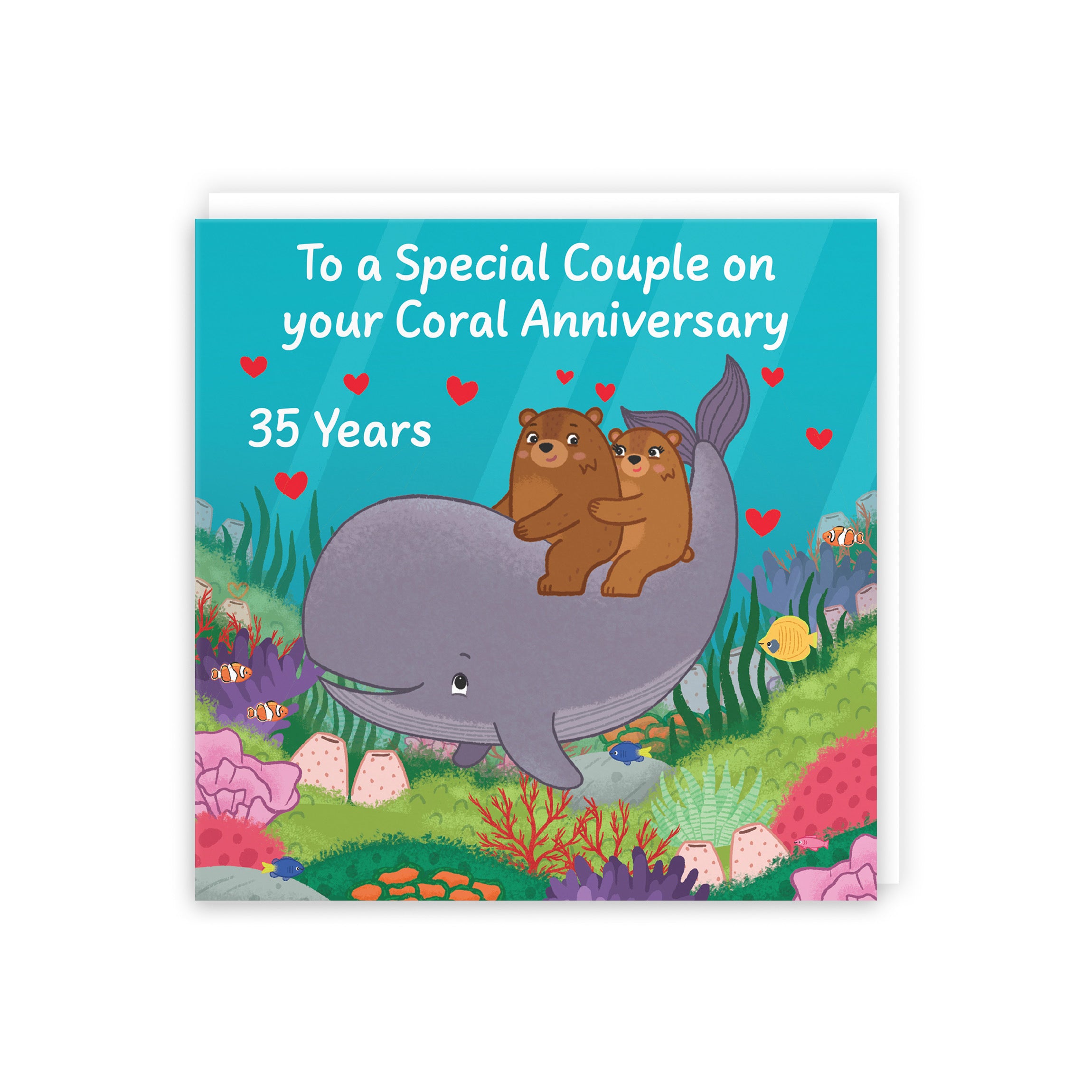 35th Couple Anniversary Card Love Story - Default Title (5063396124717)