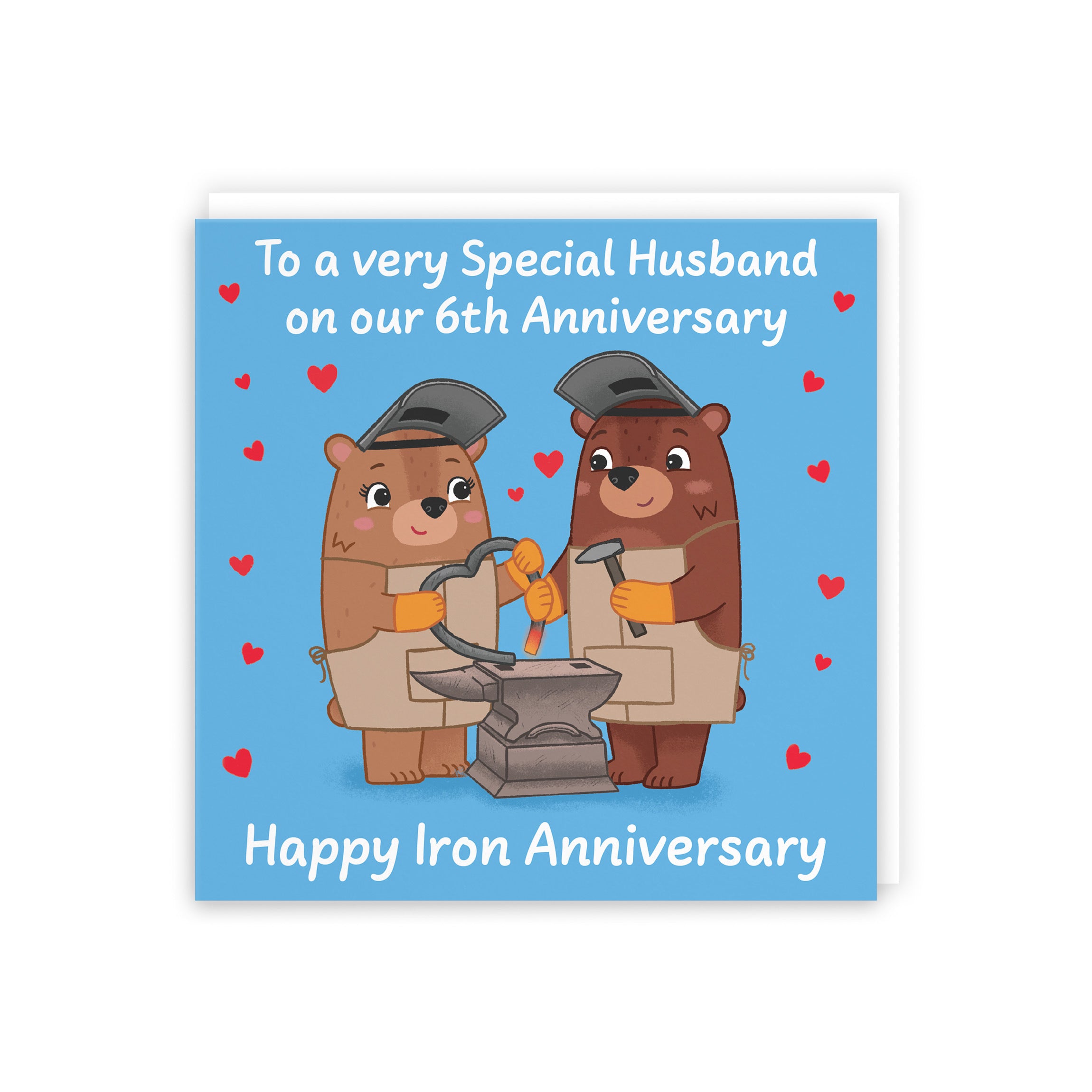 6th Husband Anniversary Card Love Story - Default Title (5063396125080)