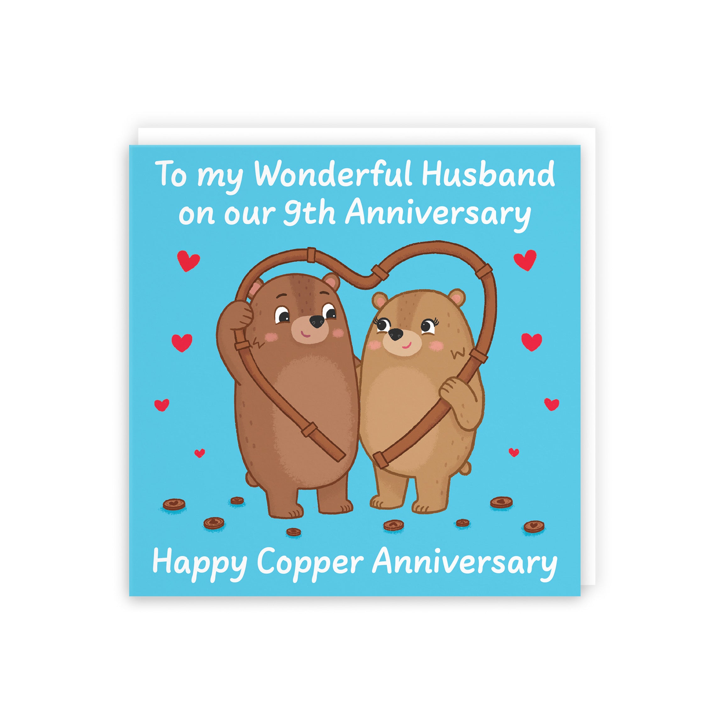 9th Husband Anniversary Card Love Story - Default Title (5063396125110)