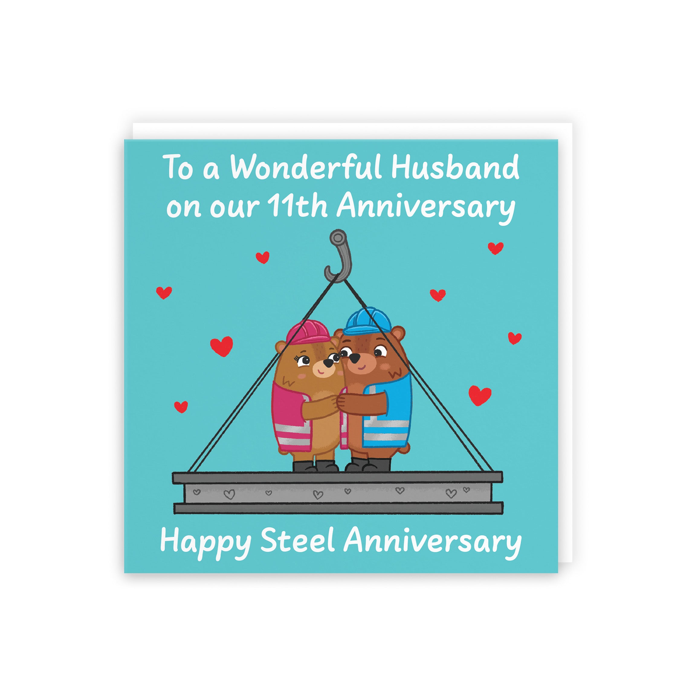 11th Husband Anniversary Card Love Story - Default Title (5063396125134)