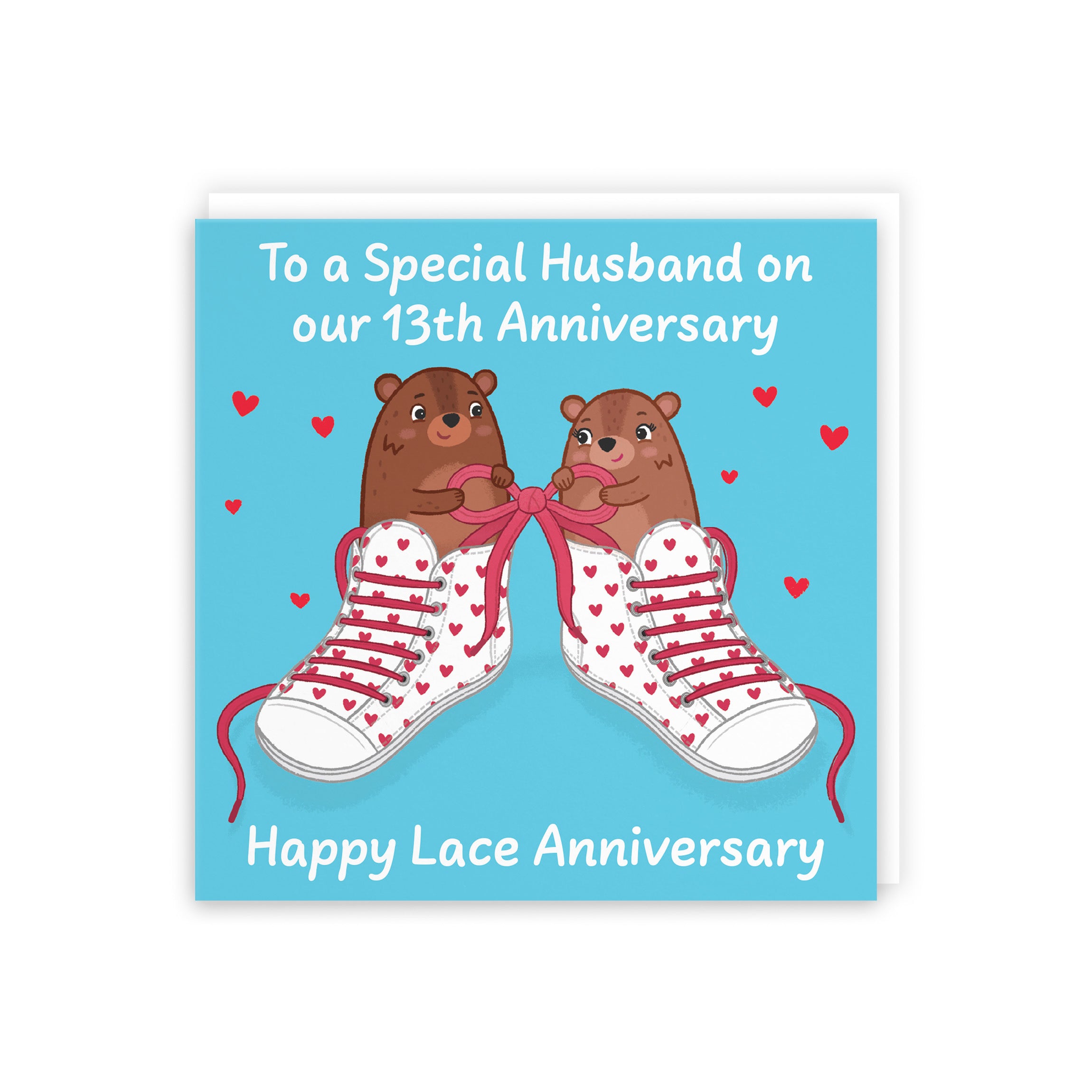 13th Husband Anniversary Card Love Story - Default Title (5063396125158)