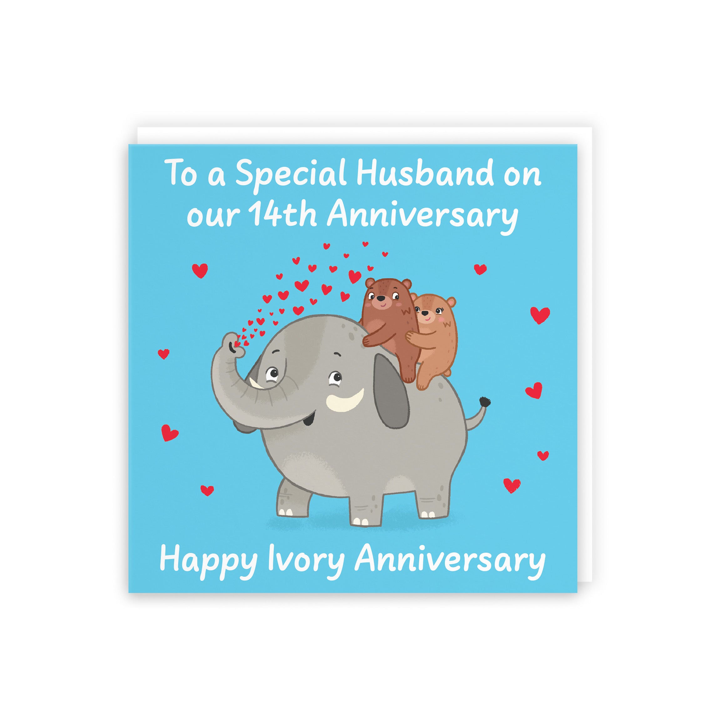 14th Husband Anniversary Card Love Story - Default Title (5063396125165)