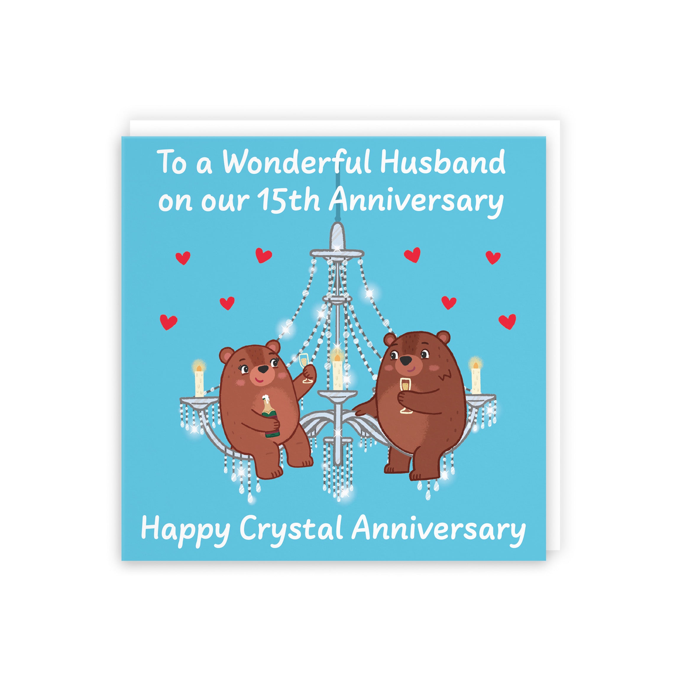 15th Husband Anniversary Card Love Story - Default Title (5063396125172)