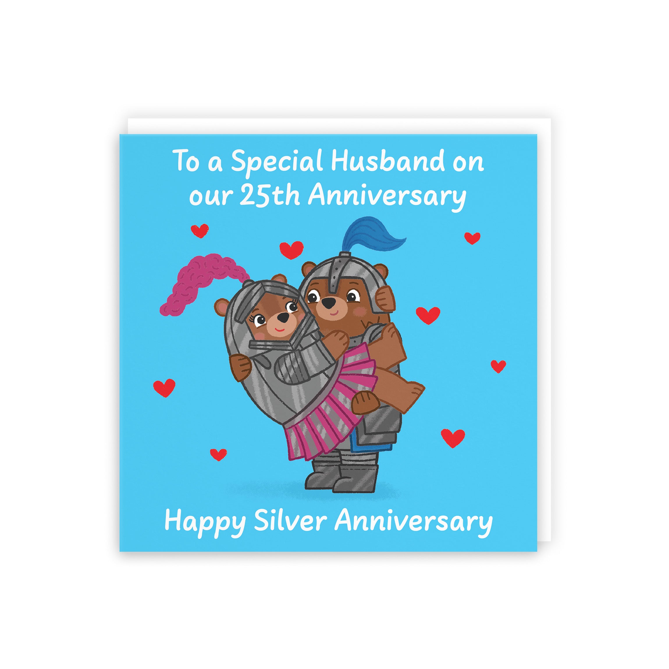 25th Husband Anniversary Card Love Story - Default Title (5063396125196)