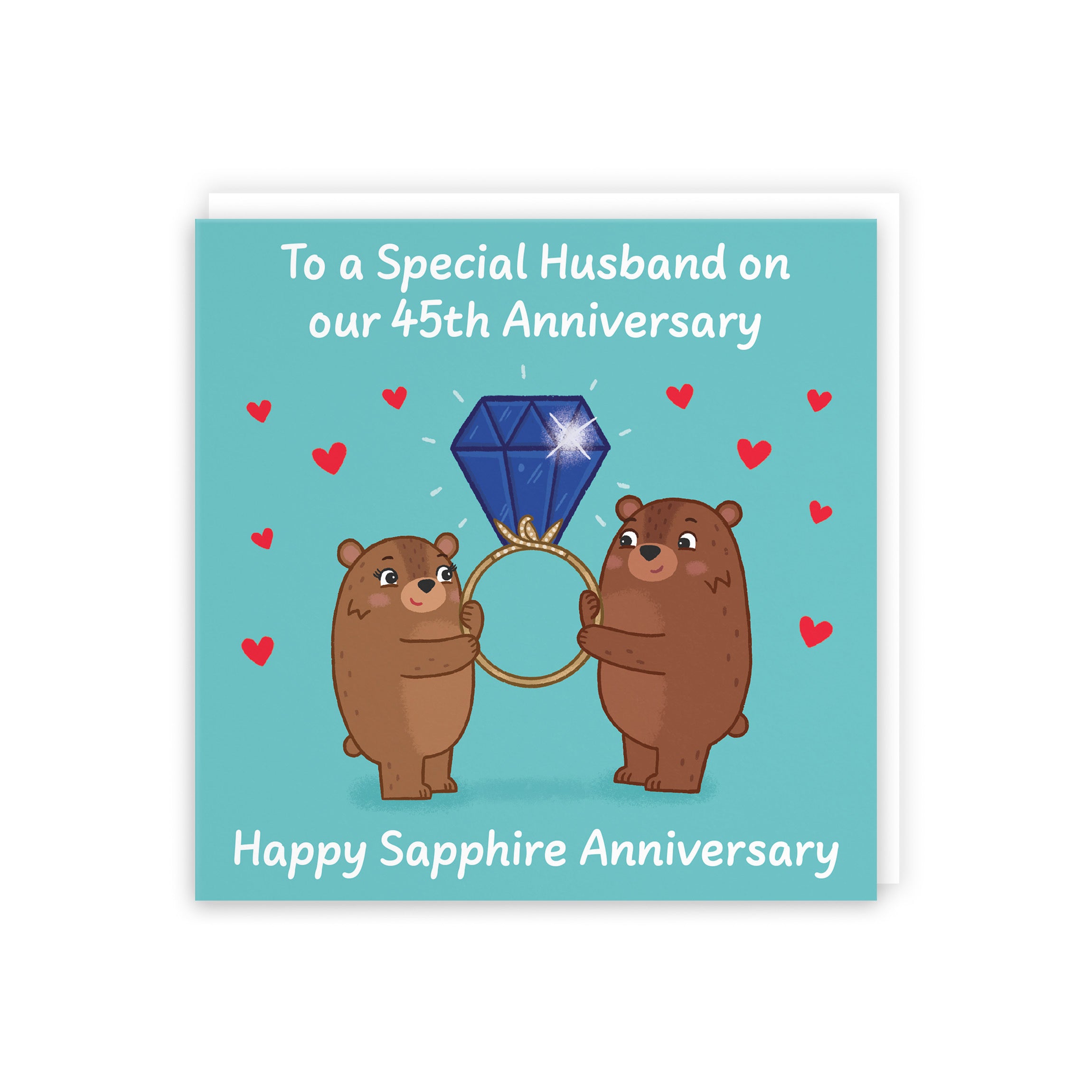 45th Husband Anniversary Card Love Story - Default Title (5063396125233)