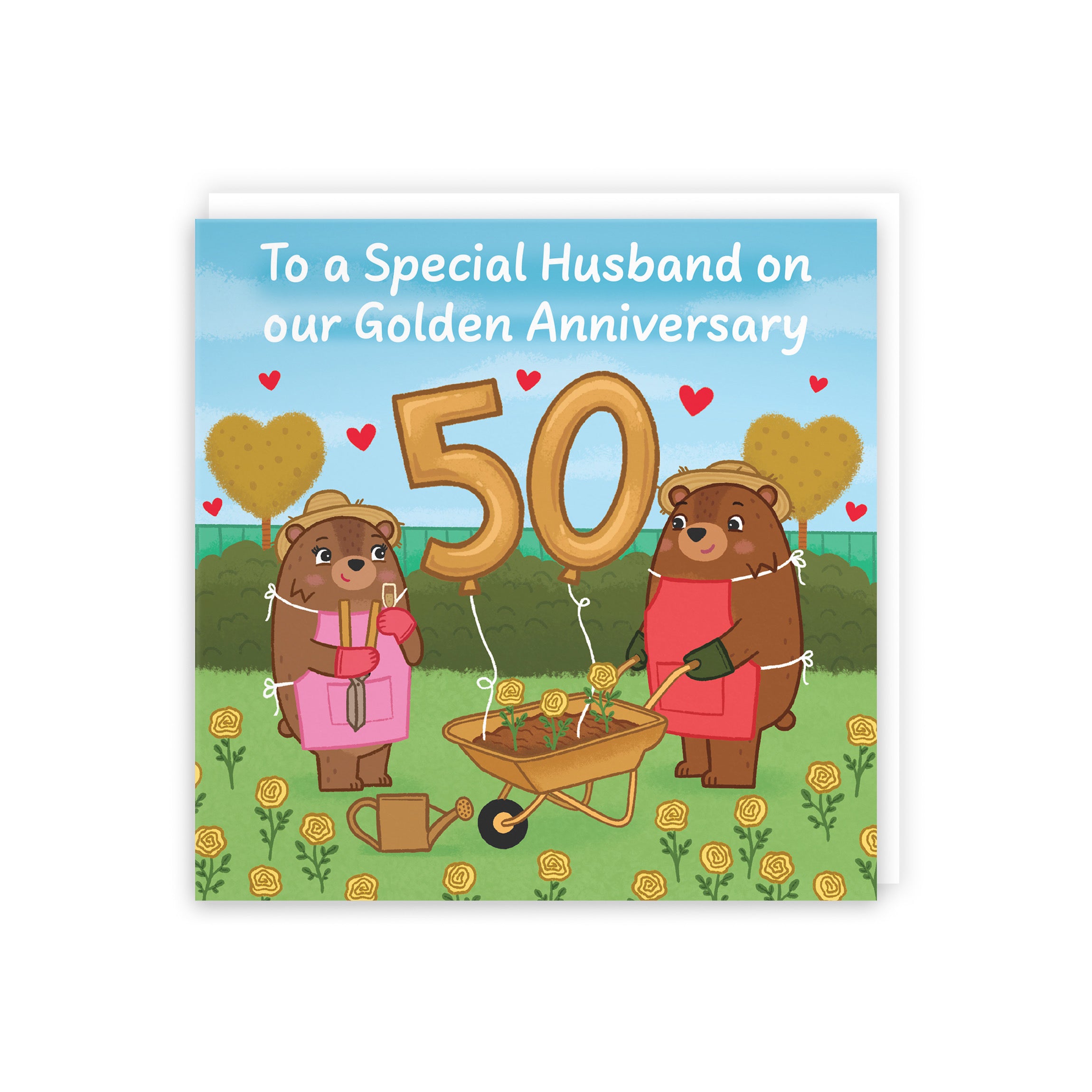 50th Husband Anniversary Card Love Story - Default Title (5063396125240)