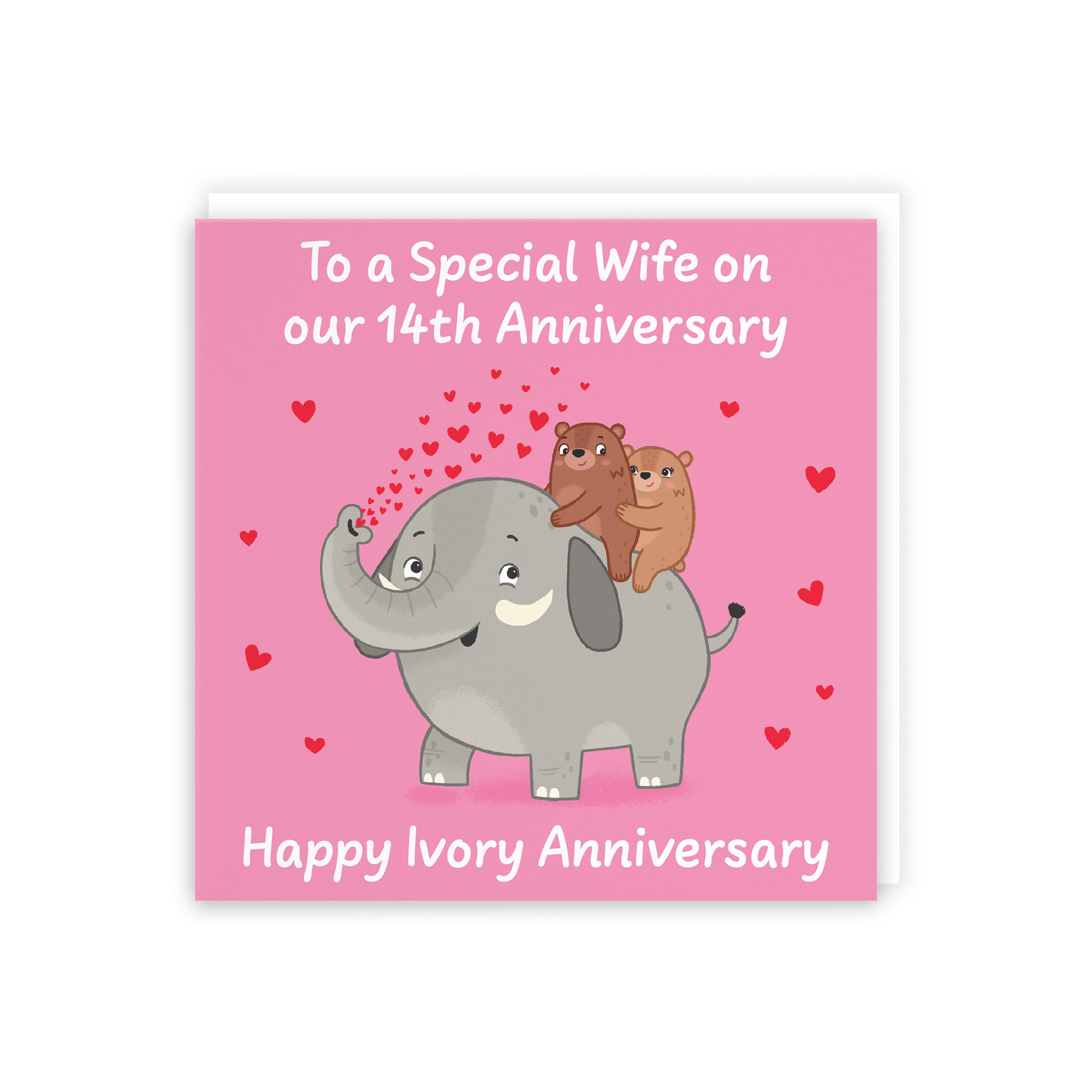 14th Wife Anniversary Card Love Story - Default Title (5063396125417)