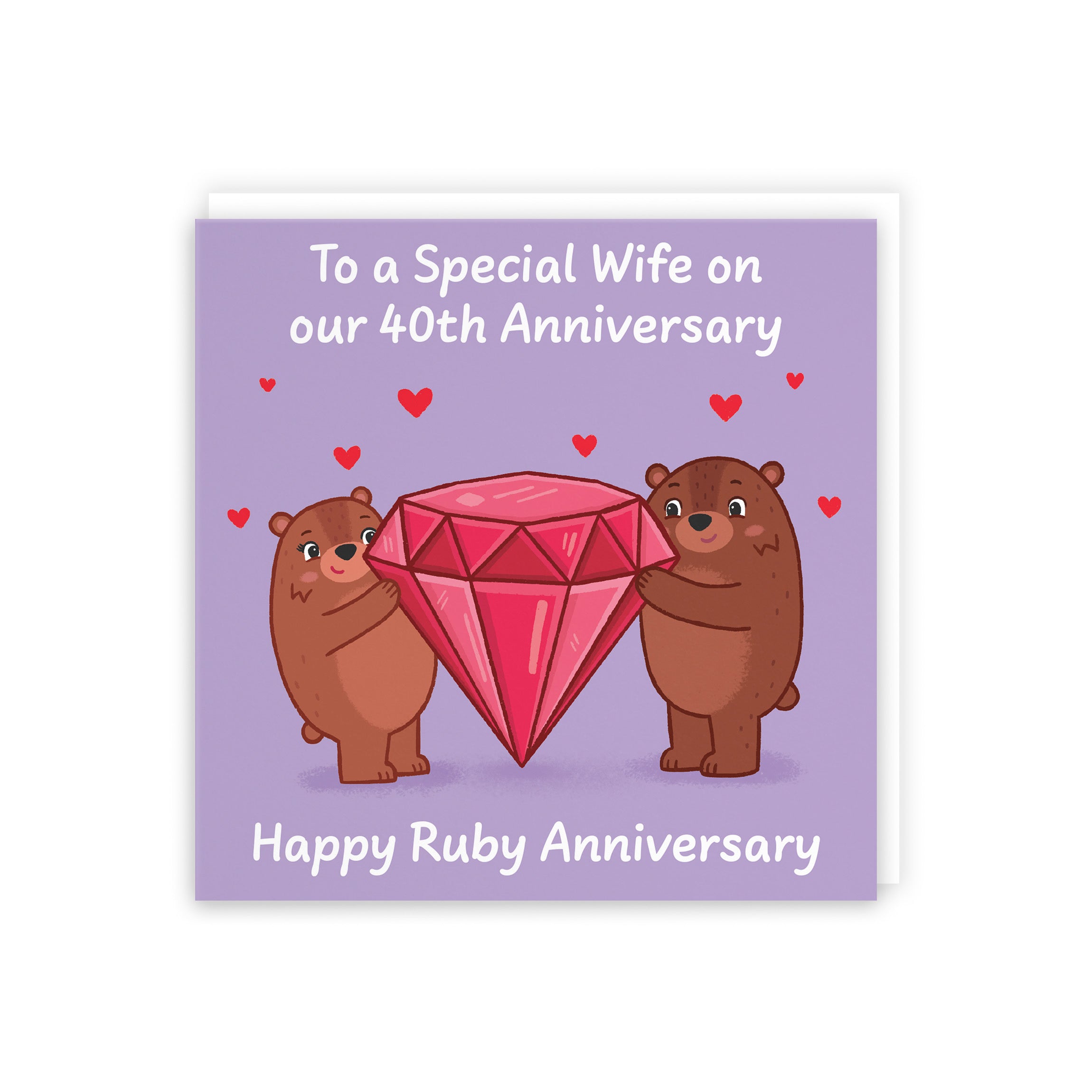 40th Wife Anniversary Card Love Story - Default Title (5063396125479)