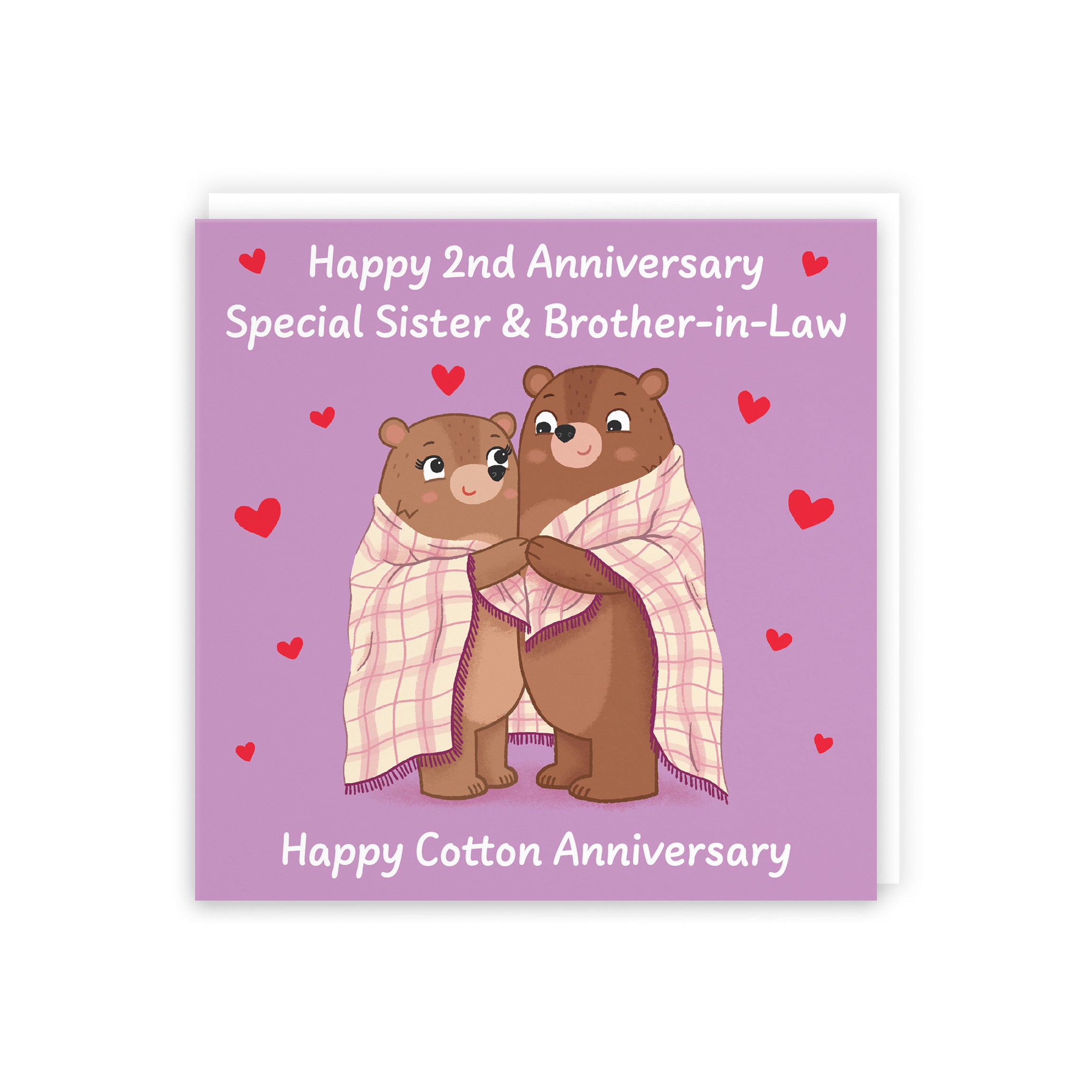 2nd Sister And Brother In Law Anniversary Card Love Story - Default Title (5063396125547)