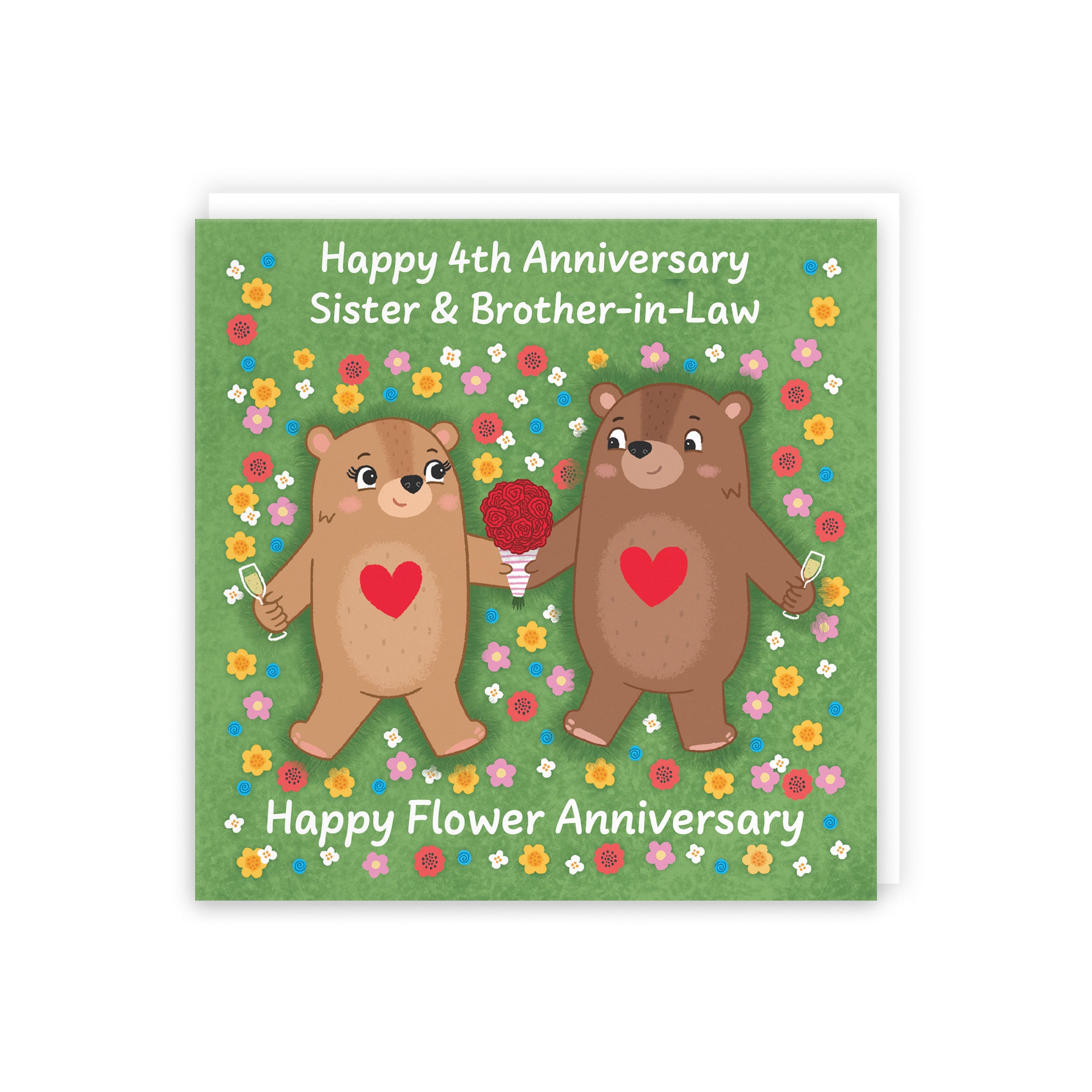 4th Sister And Brother In Law Anniversary Card Love Story - Default Title (5063396125561)