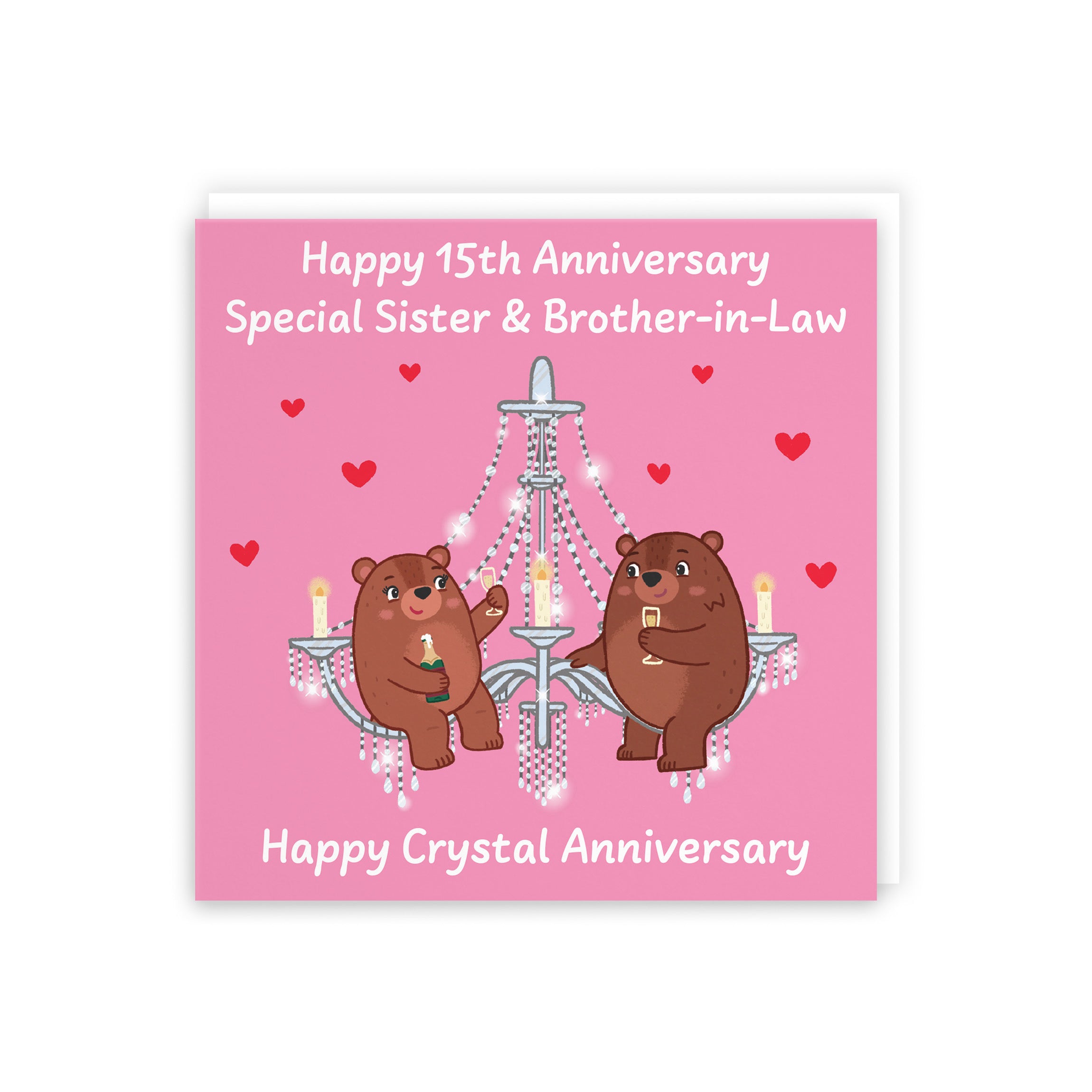 15th Sister And Brother In Law Anniversary Card Love Story - Default Title (5063396125677)