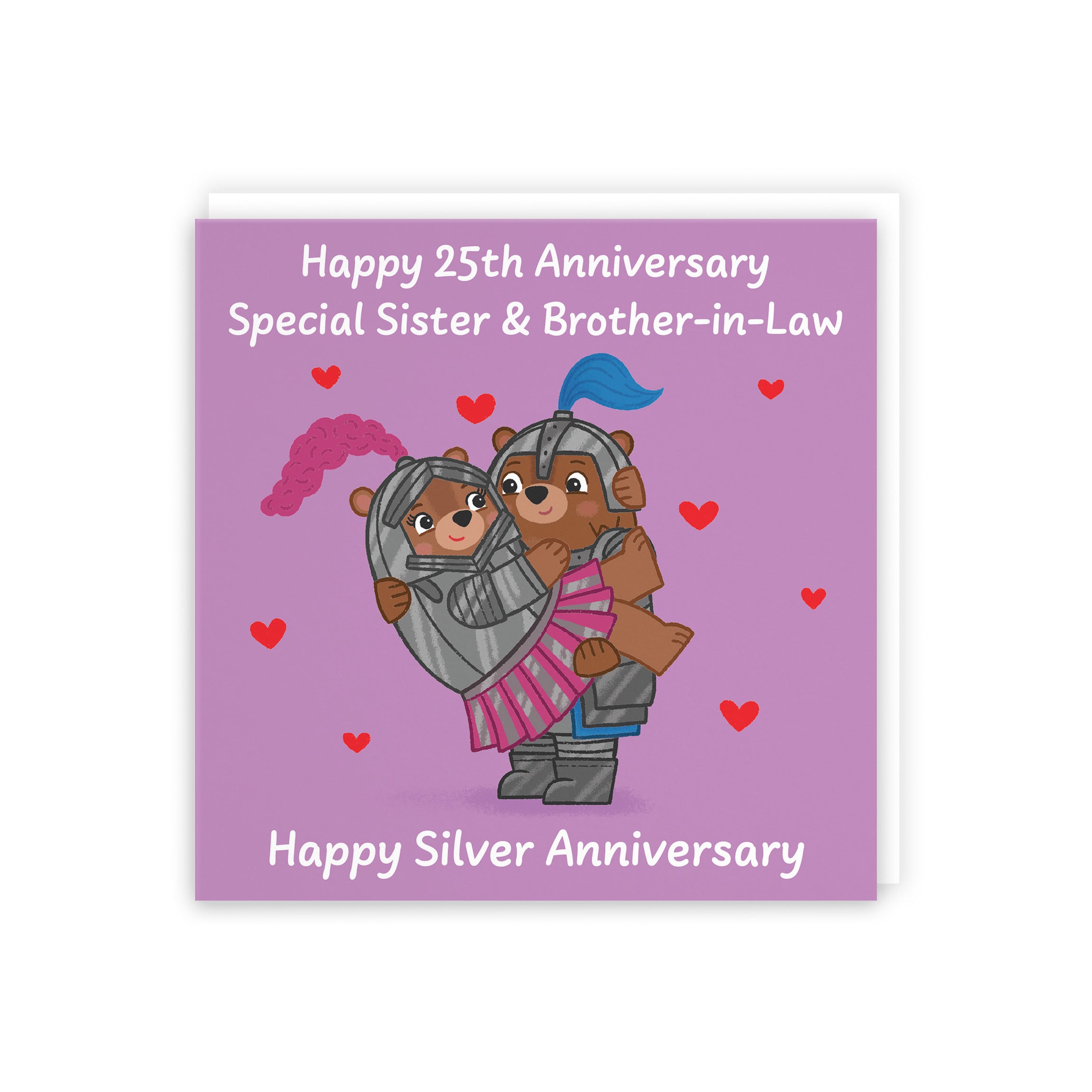 25th Sister And Brother In Law Anniversary Card Love Story - Default Title (5063396125691)