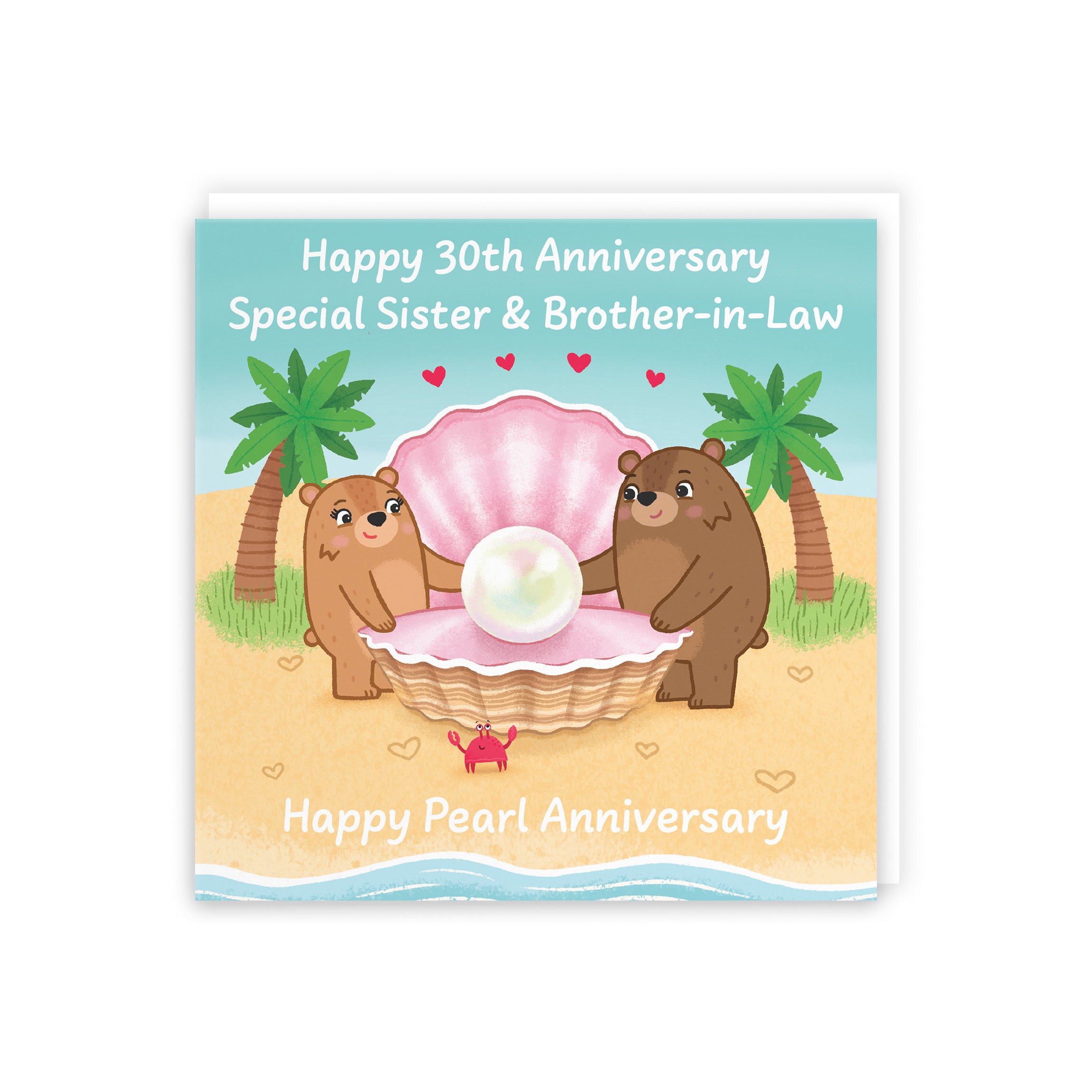 30th Sister And Brother In Law Anniversary Card Love Story - Default Title (5063396125707)