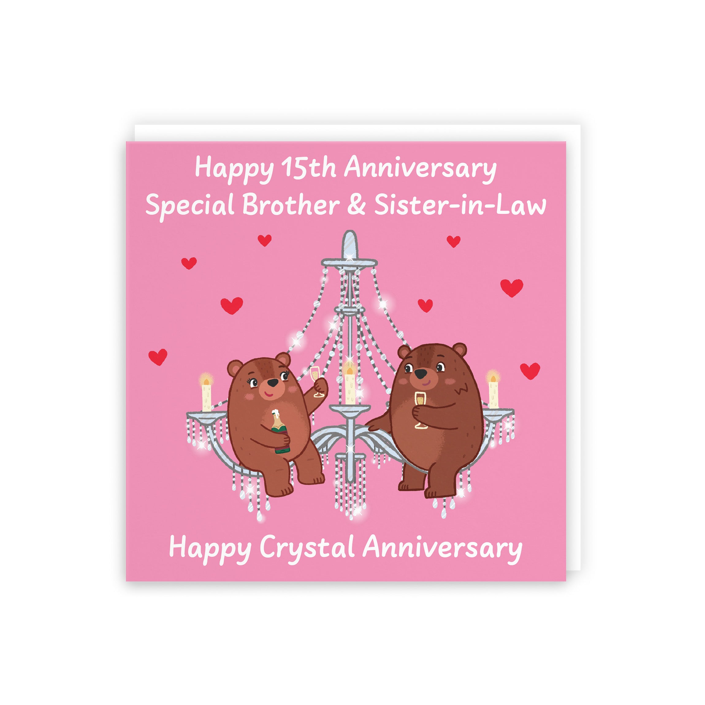 15th Brother And Sister In Law Anniversary Card Love Story - Default Title (5063396125929)