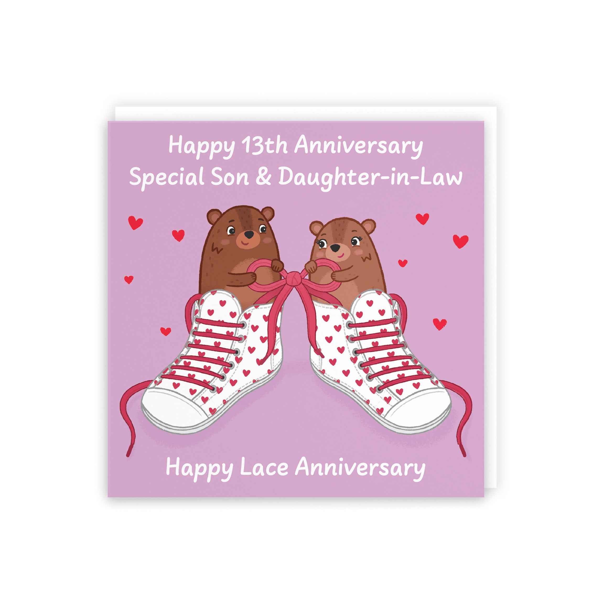 13th Son And Daughter In Law Anniversary Card Love Story - Default Title (5063396126155)