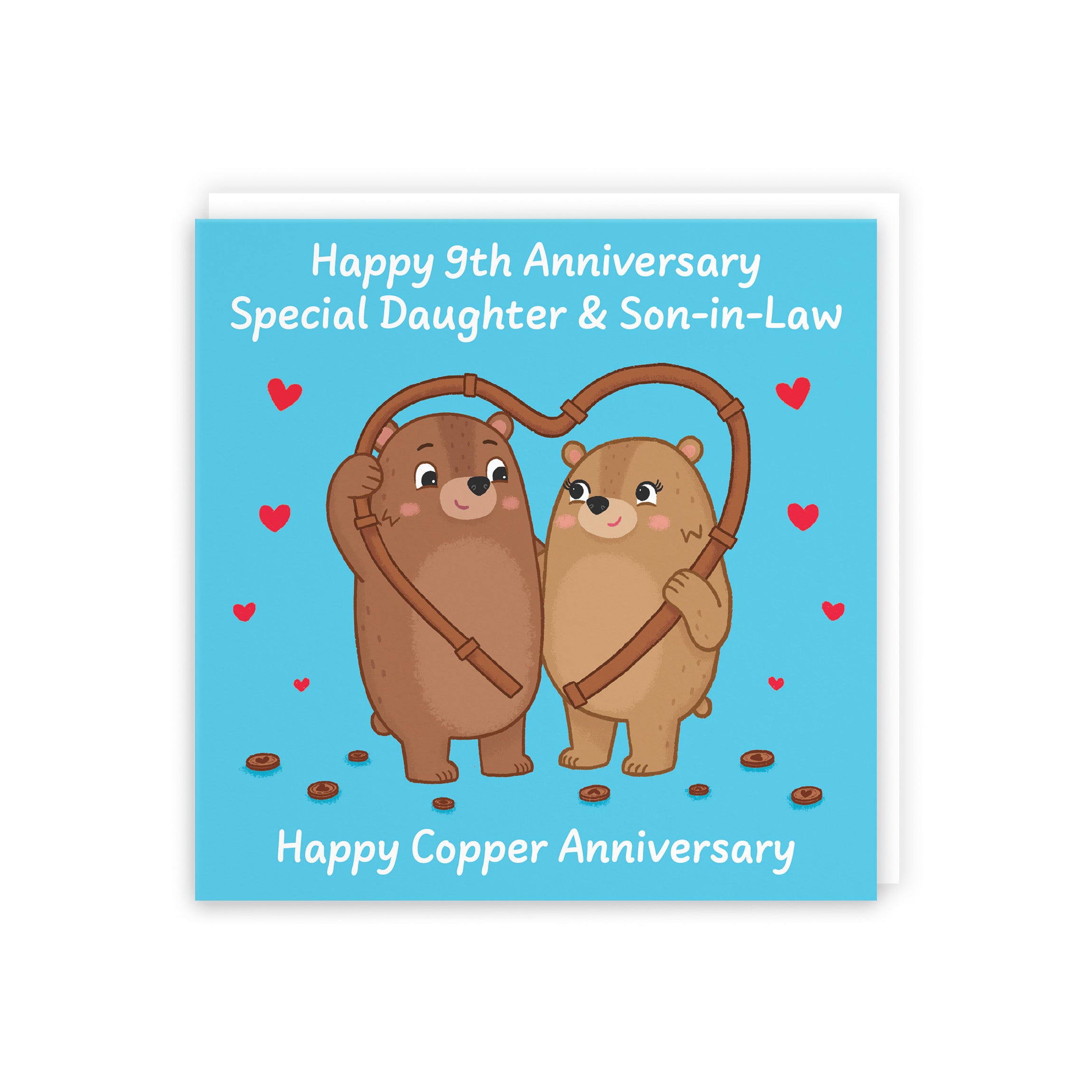 9th Daughter And Son In Law Anniversary Card Love Story - Default Title (5063396126308)