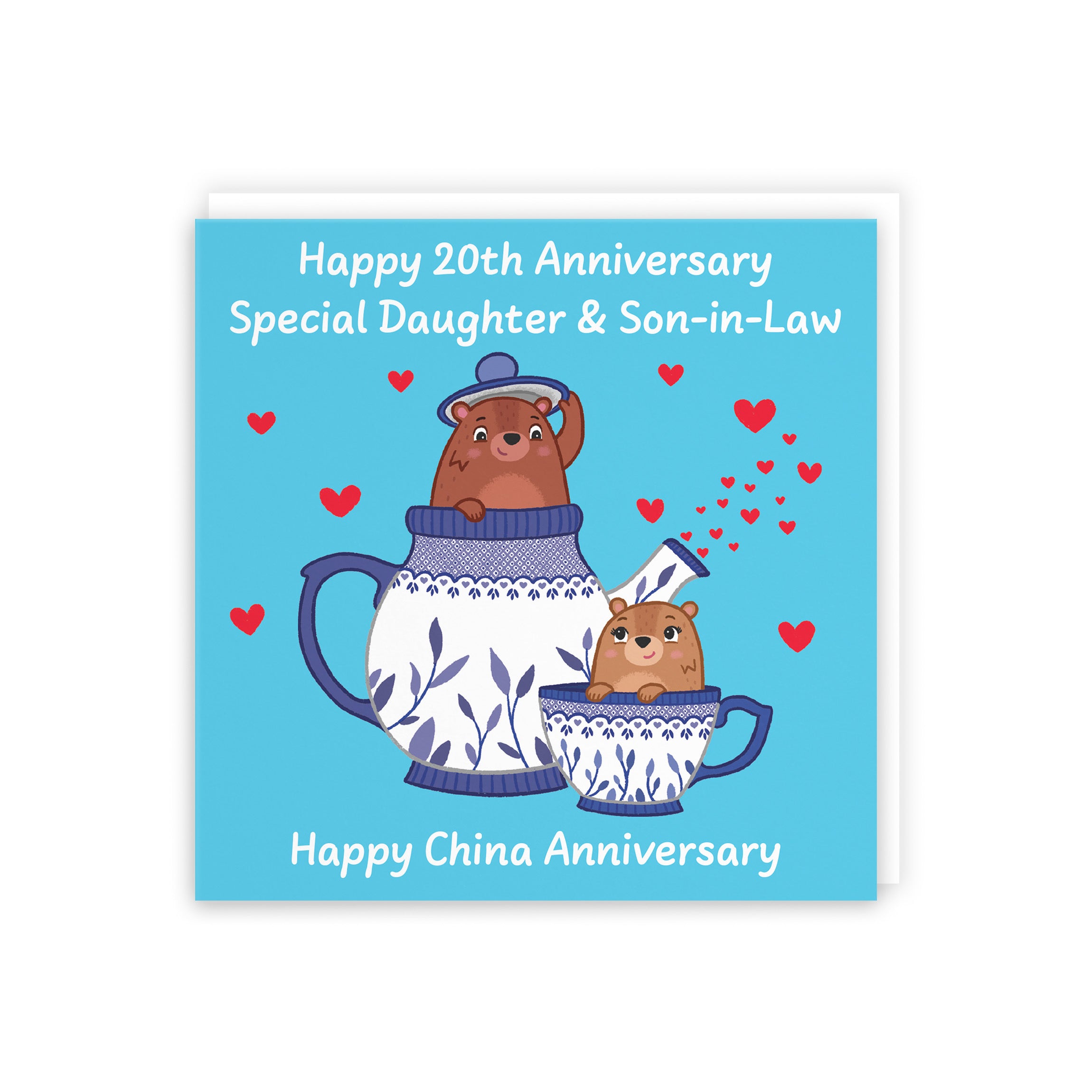 20th Daughter And Son In Law Anniversary Card Love Story - Default Title (5063396126377)