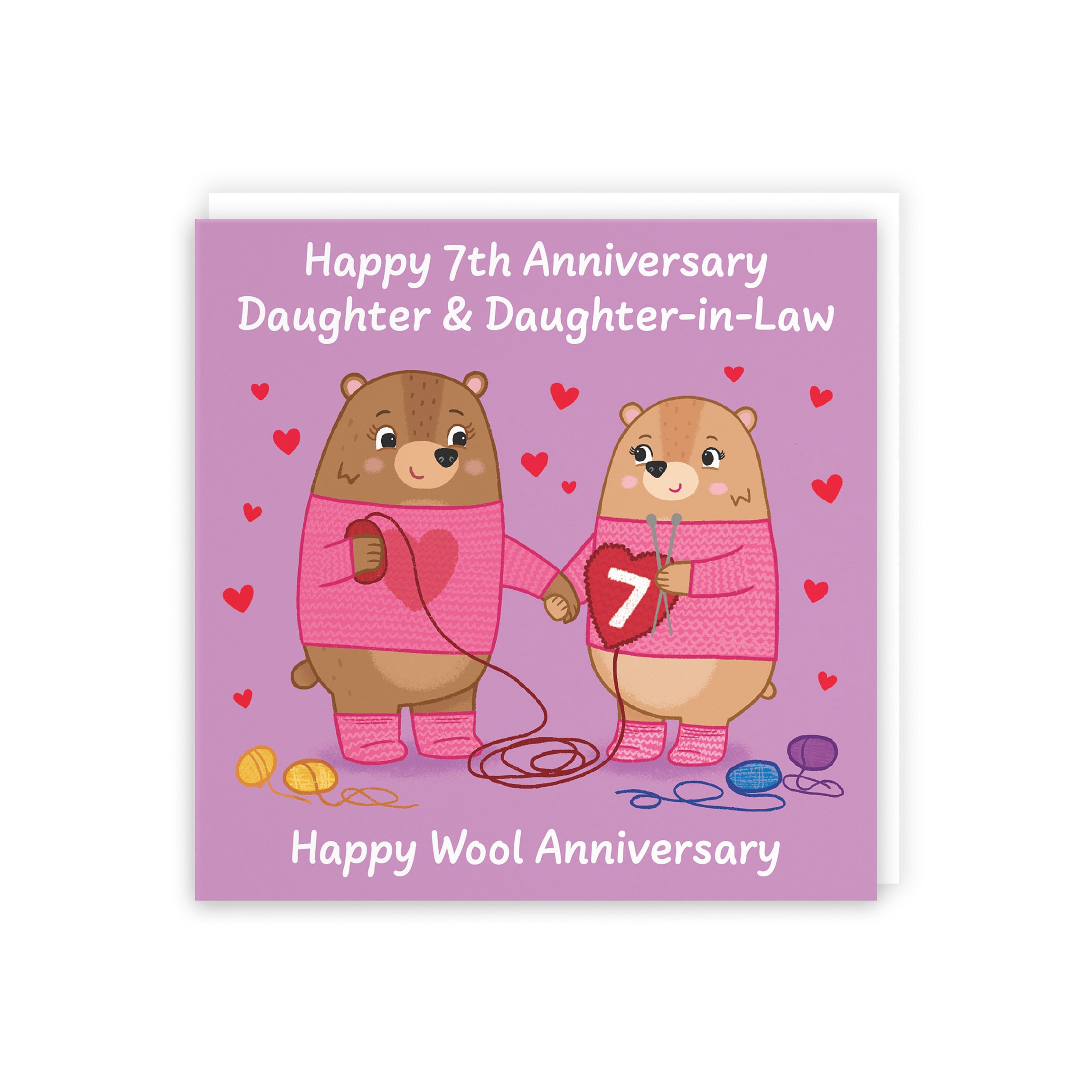 7th Daughter And Daughter In Law Anniversary Card Love Story - Default Title (5063396126476)